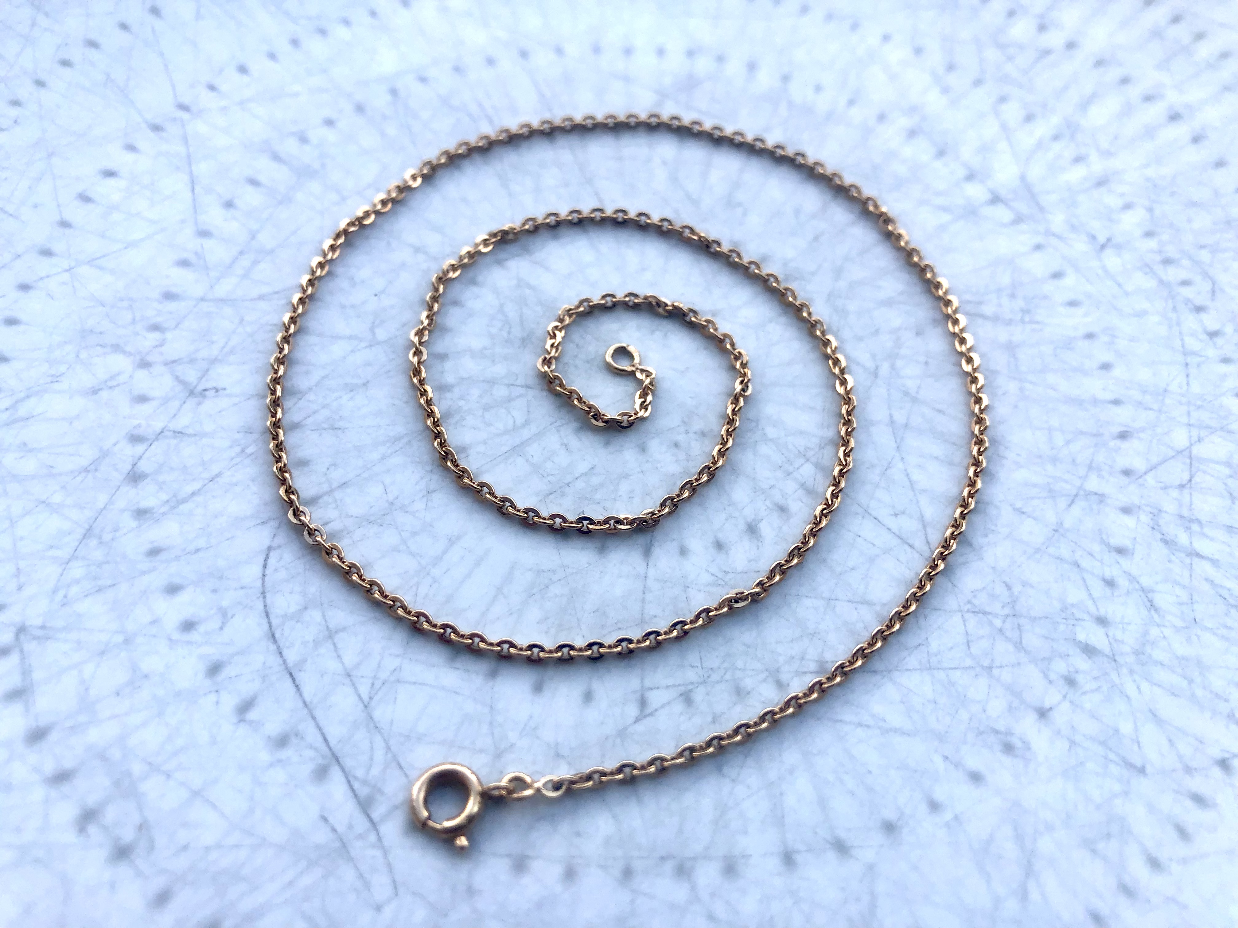 Chaine maille gourmette en Or jaune 18 carats