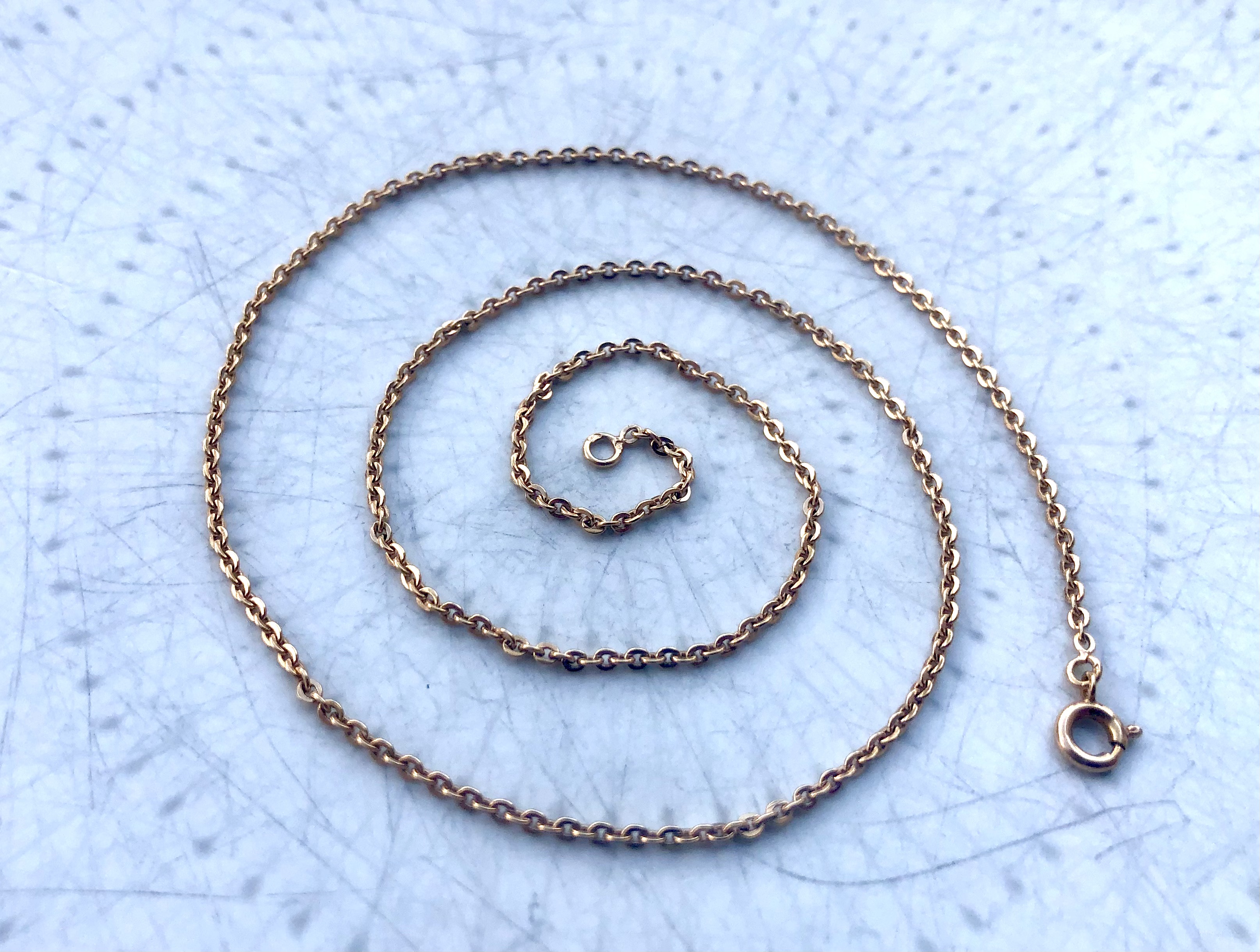 Chaine maille gourmette en Or jaune 18 carats