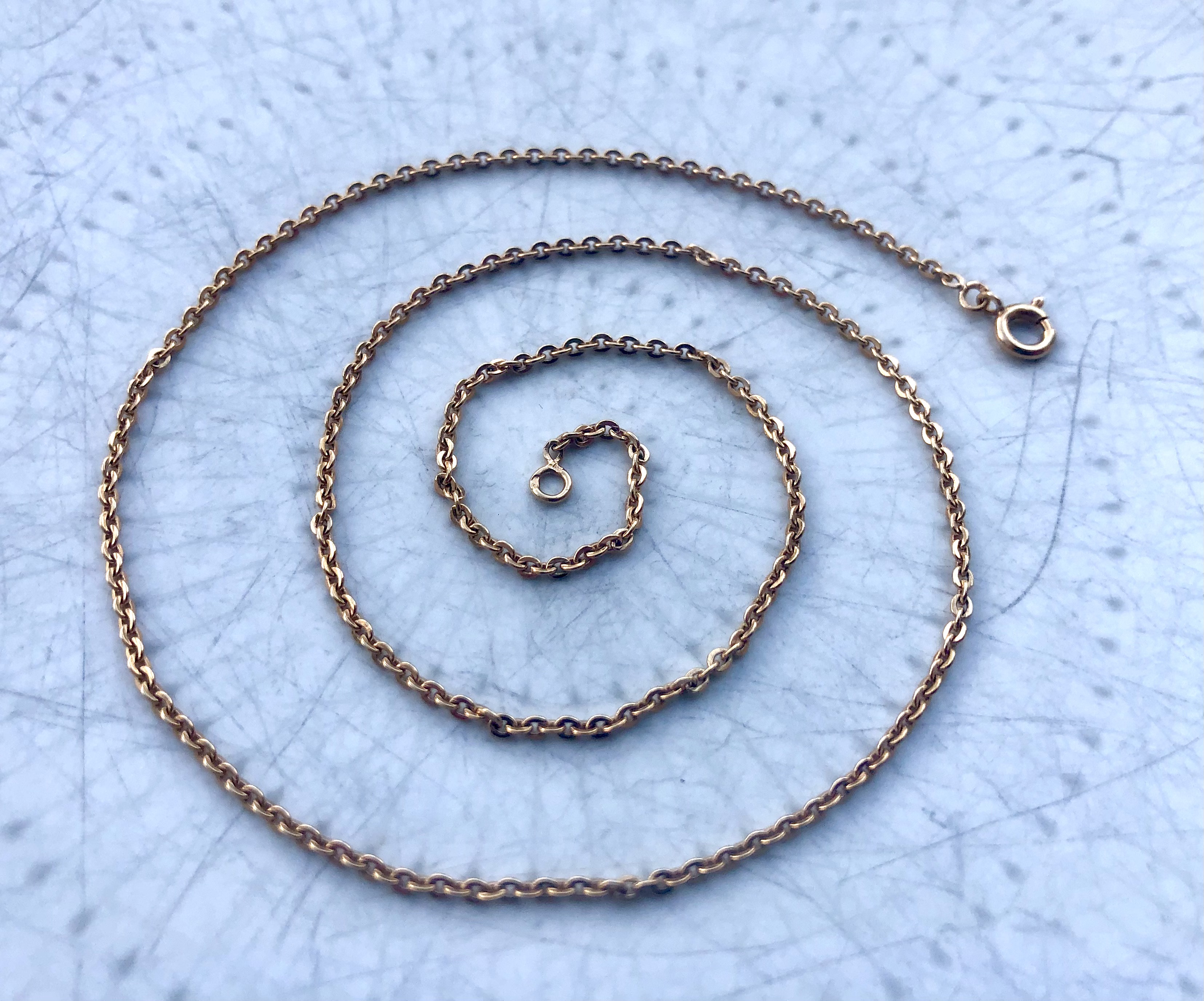 Chaine maille gourmette en Or jaune 18 carats