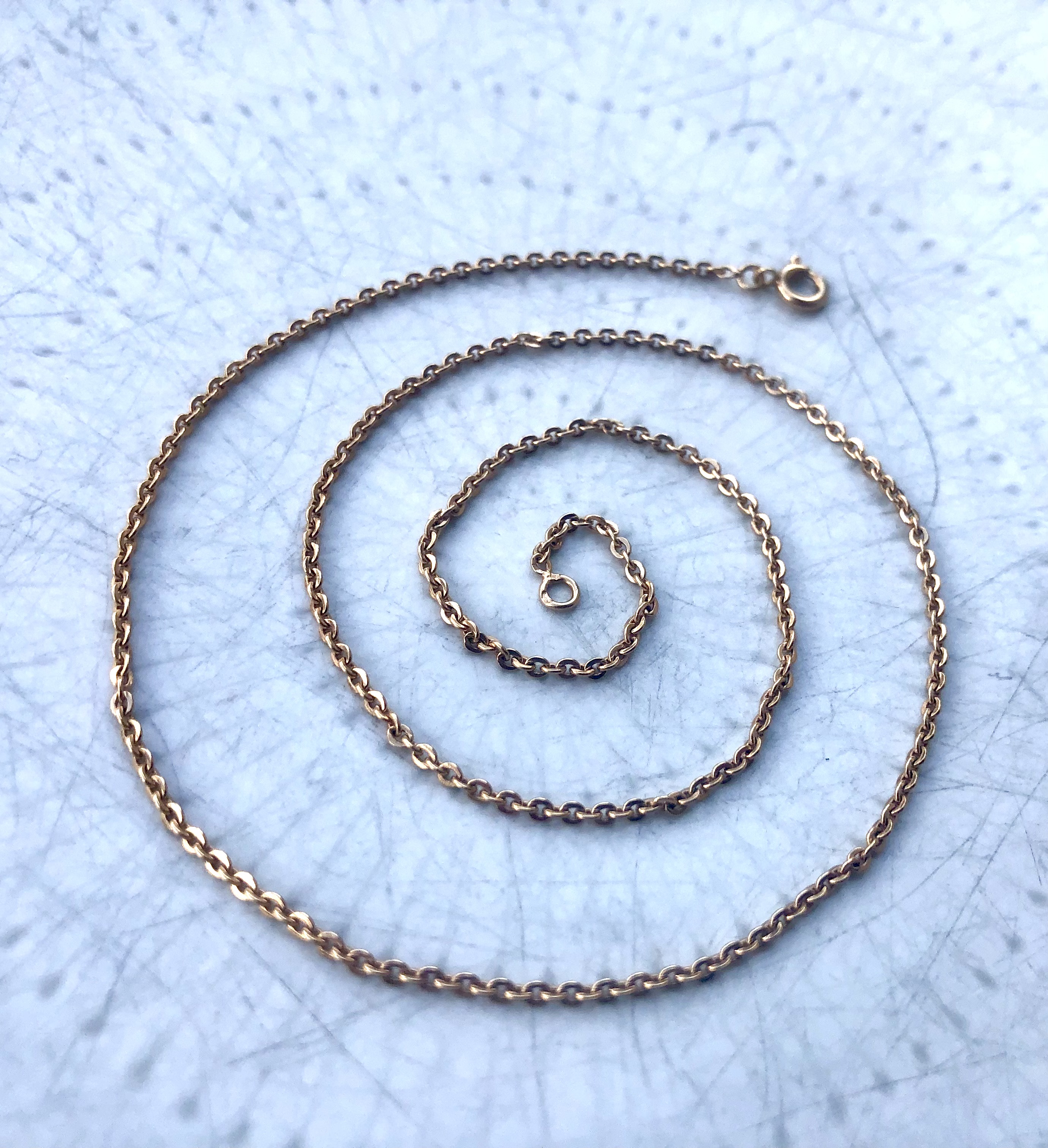 Chaine maille gourmette en Or jaune 18 carats