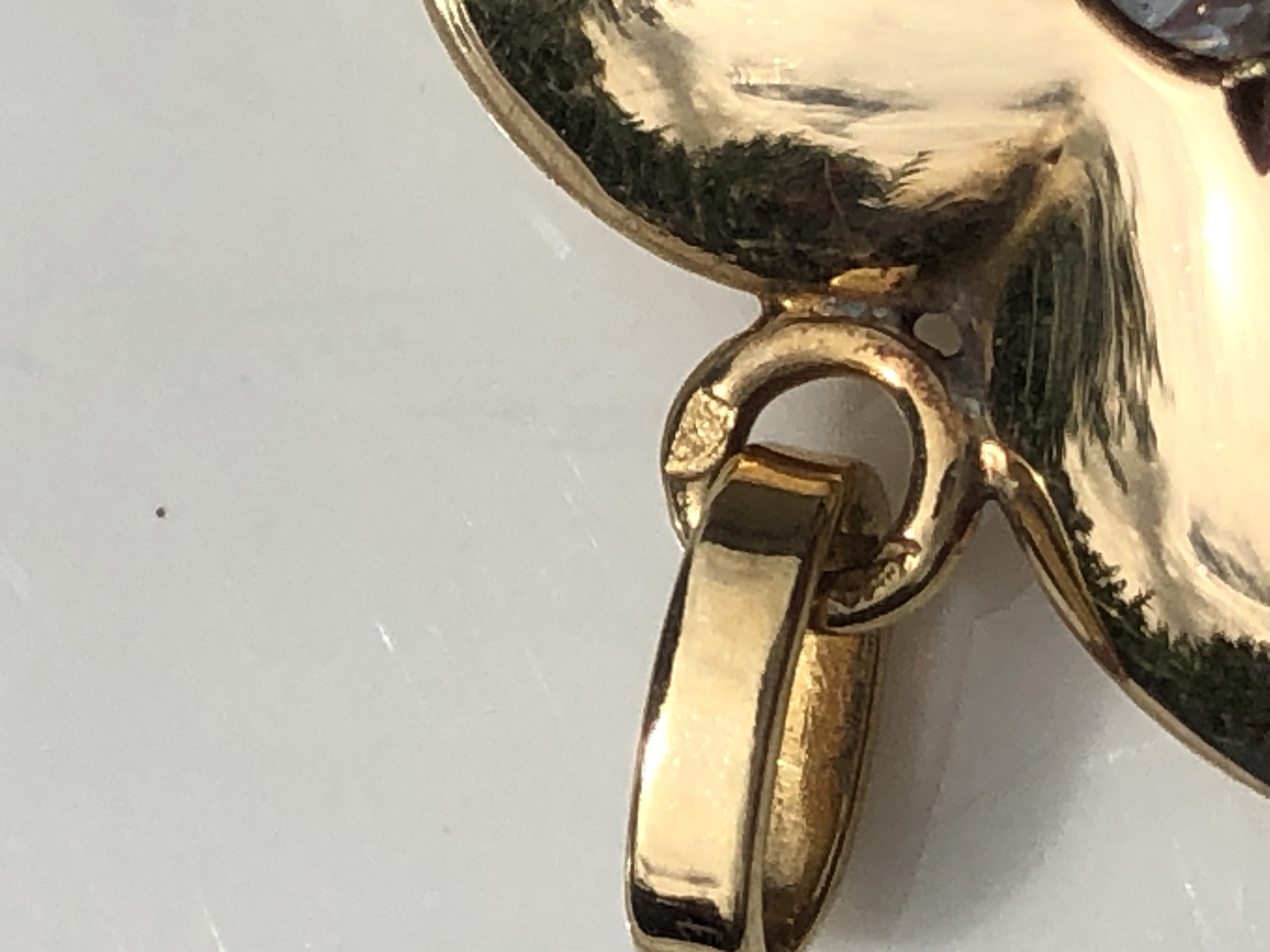 Pendentif cœur en or jaune 18 carats