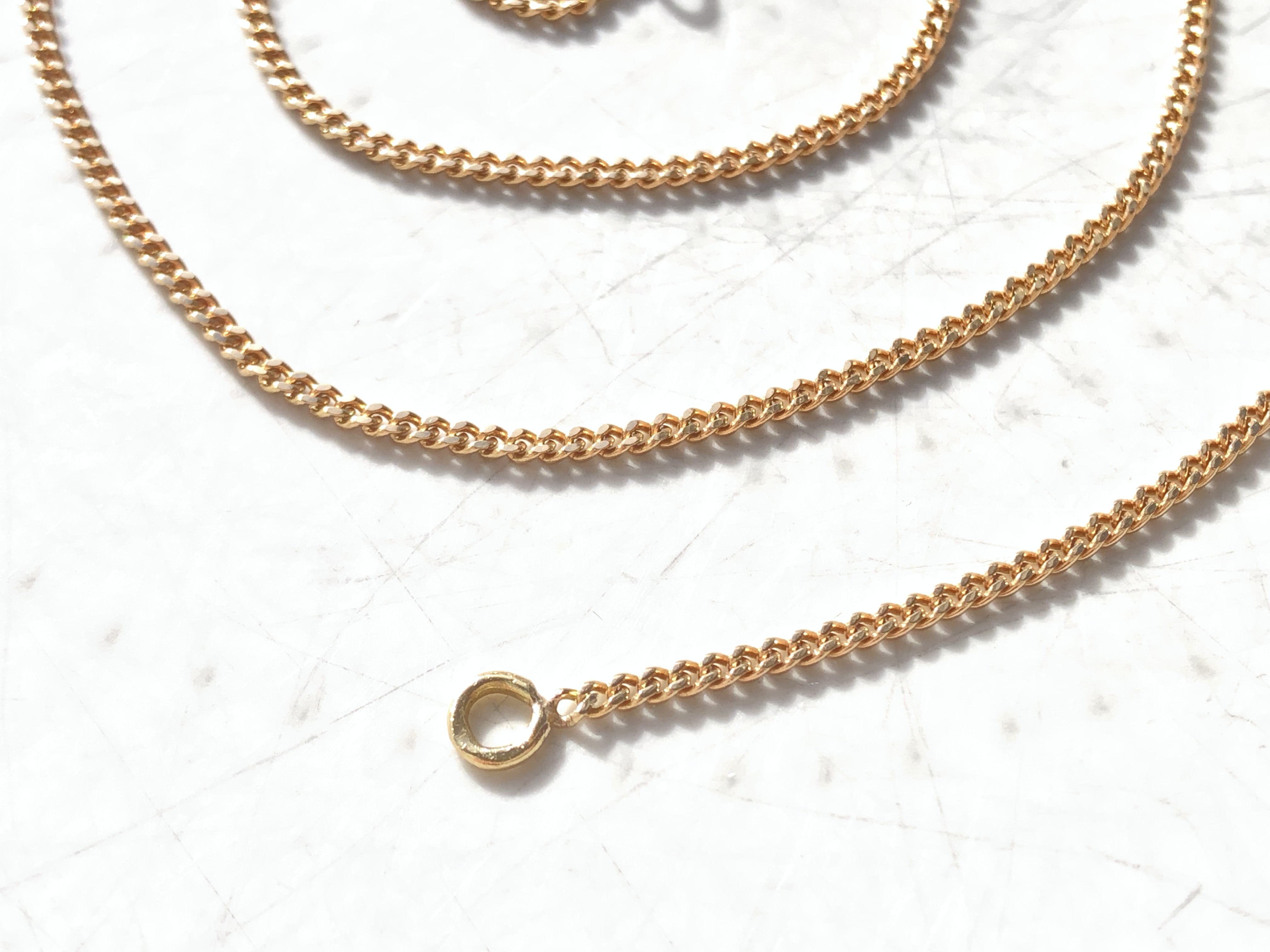 Chaine maille gourmette en Or jaune 18 carats