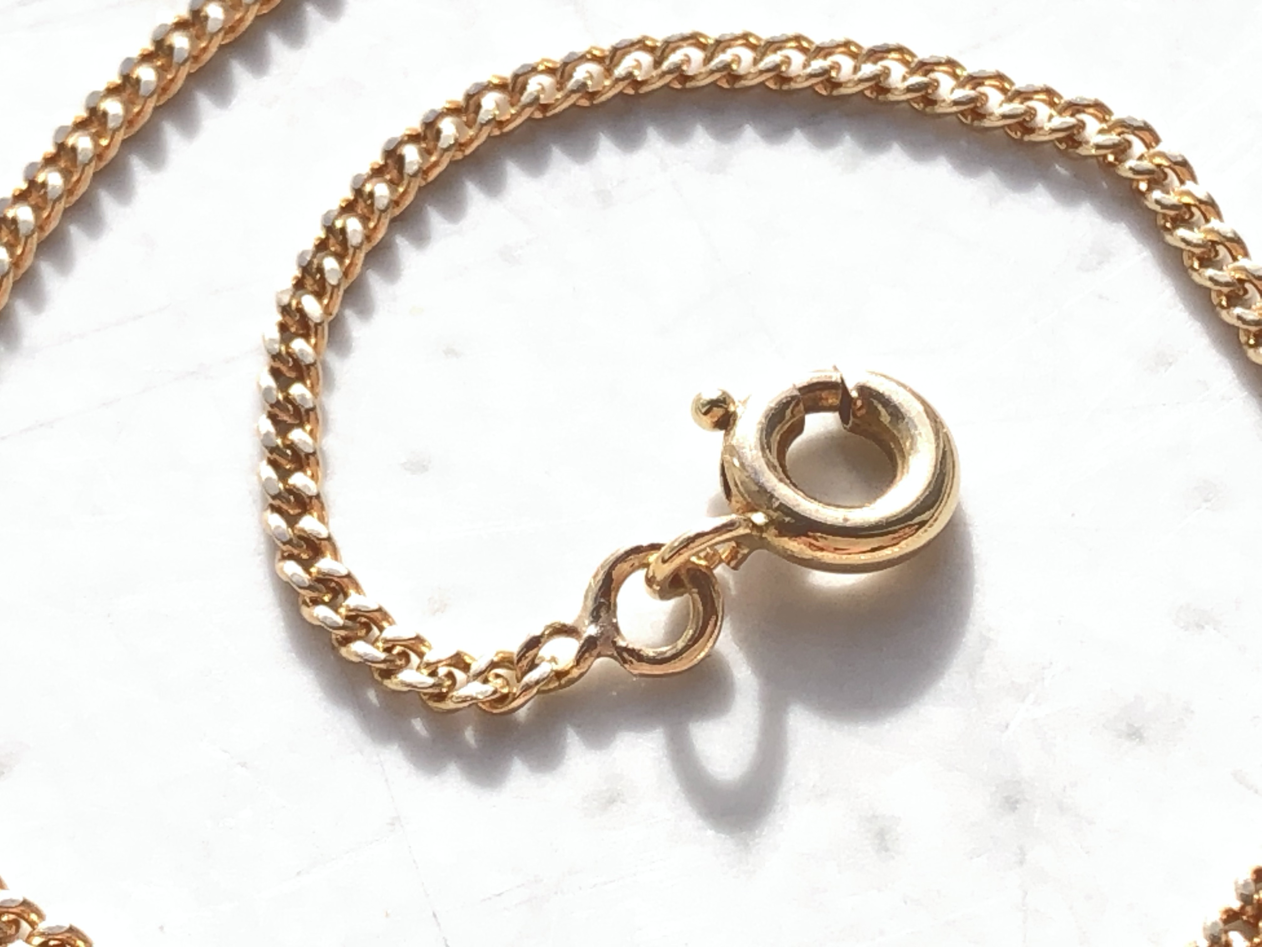 Chaine maille gourmette en Or jaune 18 carats