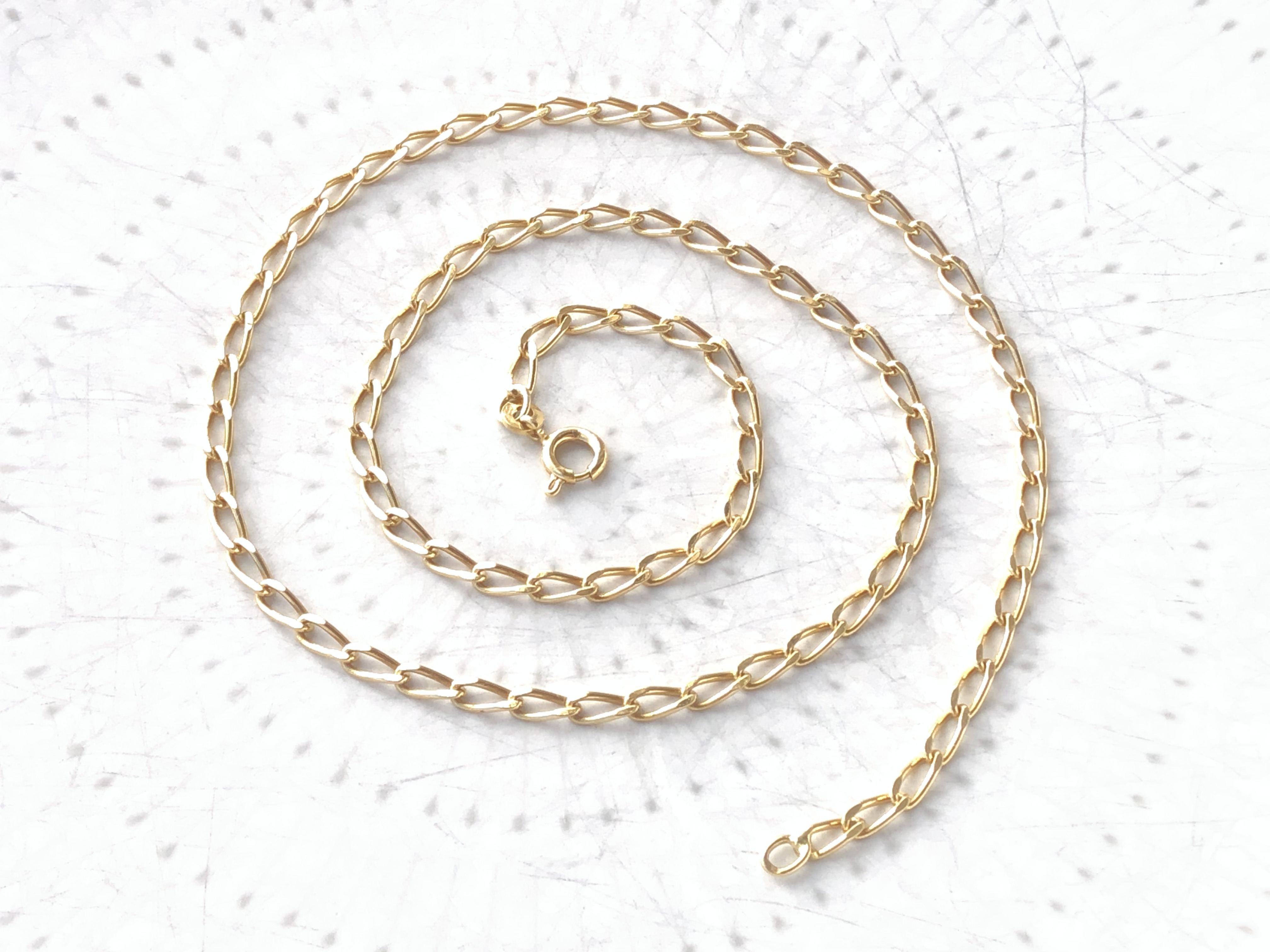 Chaine maille cheval en Or jaune 18 carats