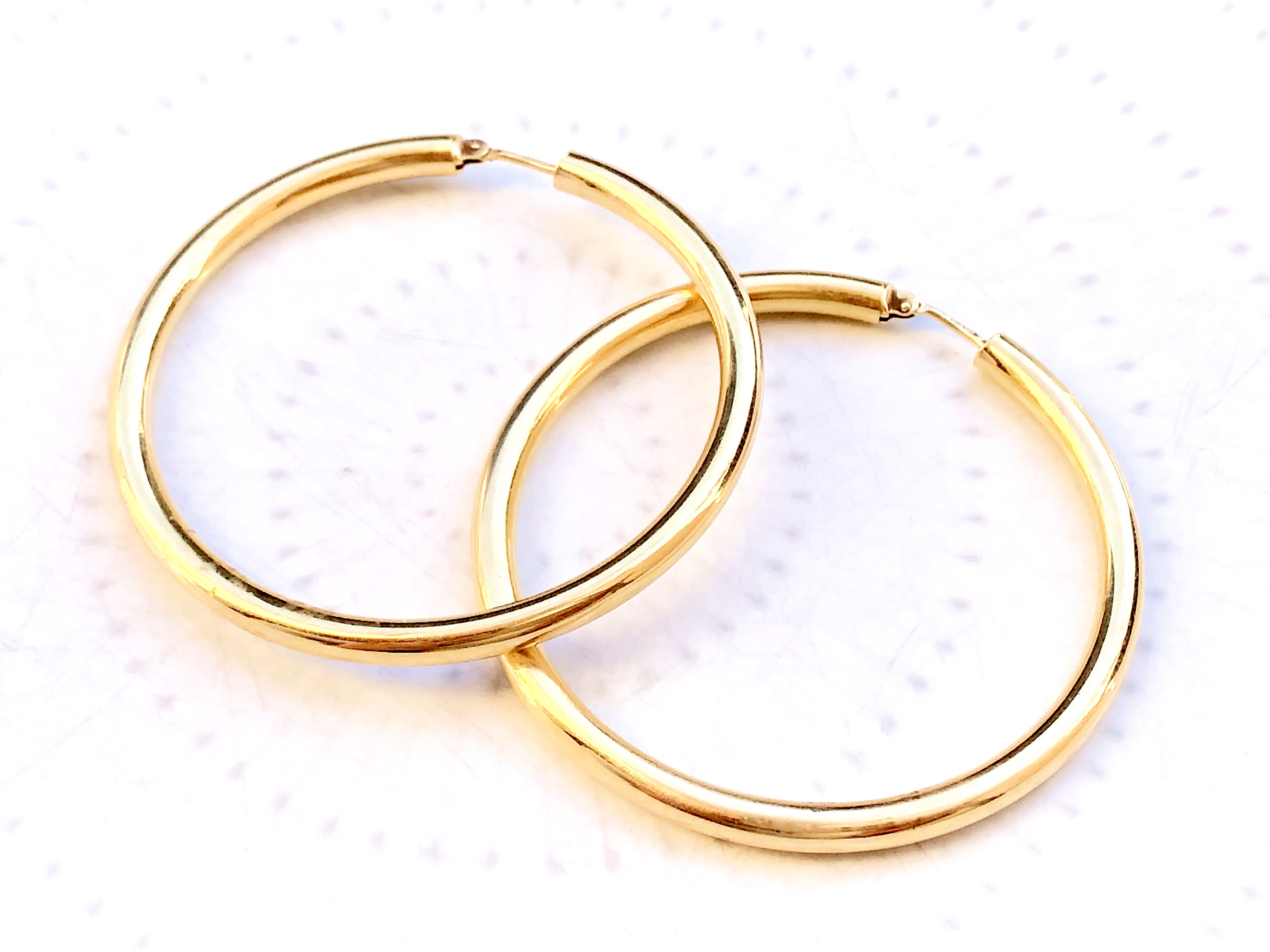 Créoles en or jaune 18 carats 