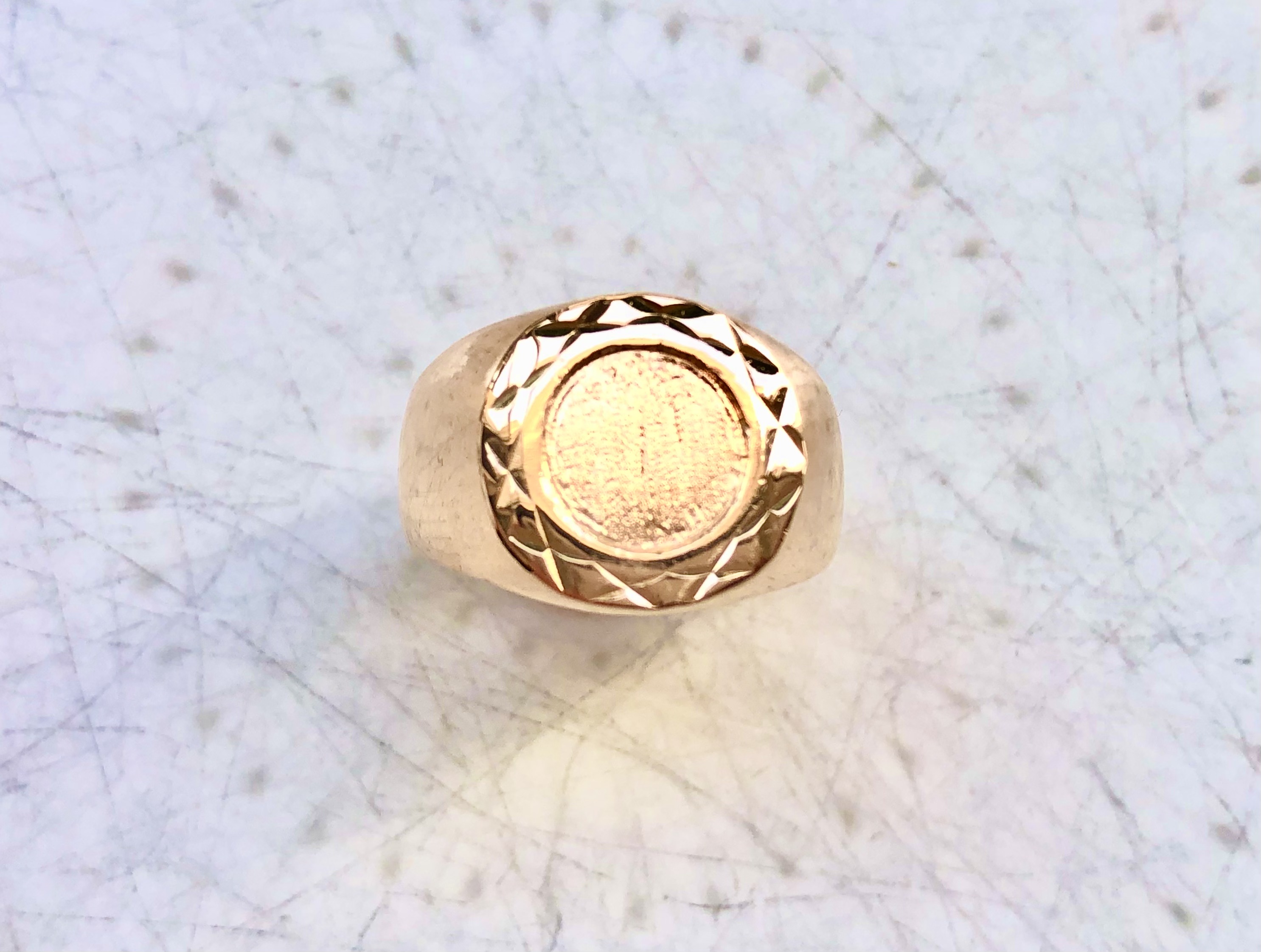 Chevalière or Rose 18 carats 
