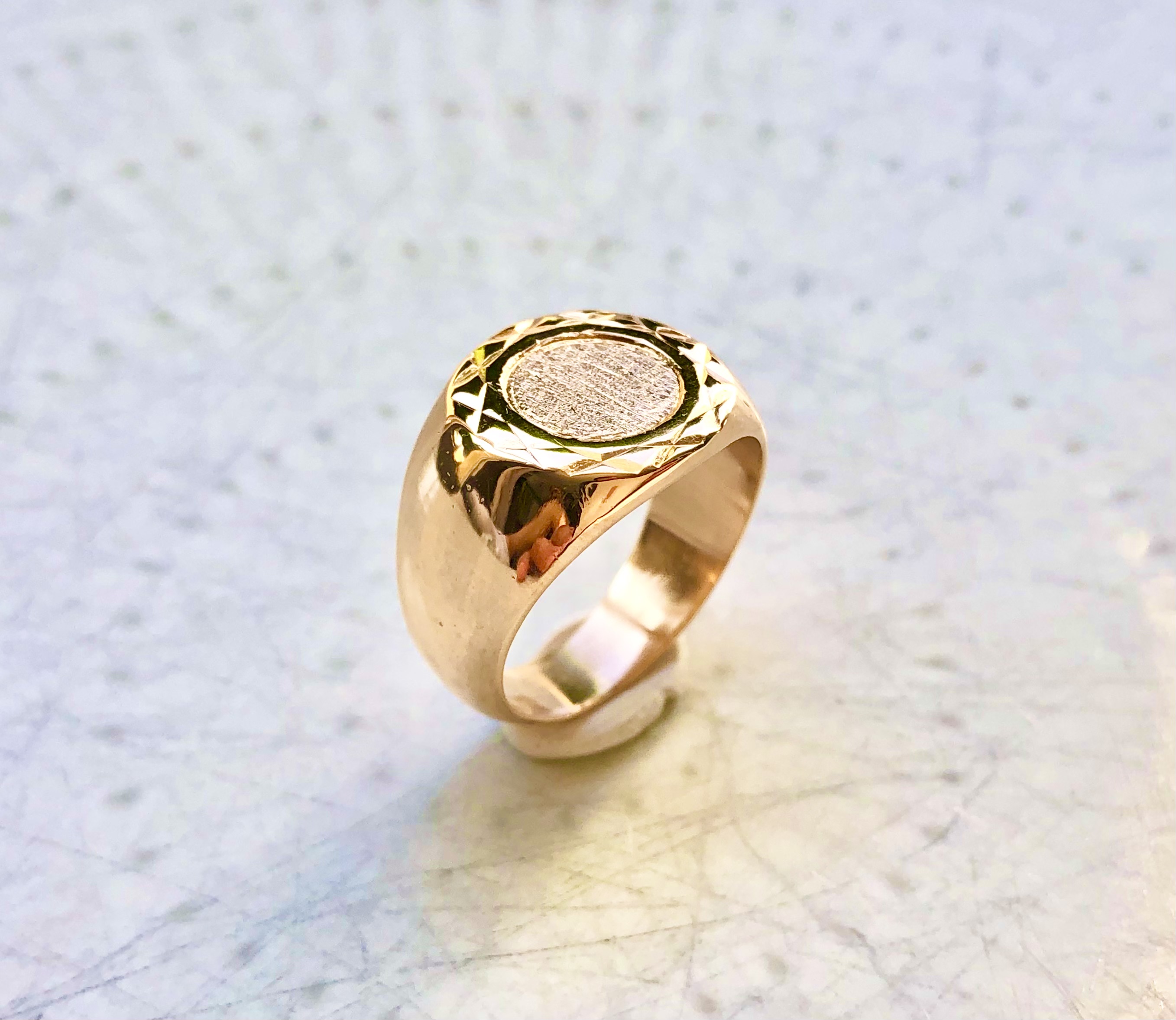 Chevalière or Rose 18 carats 