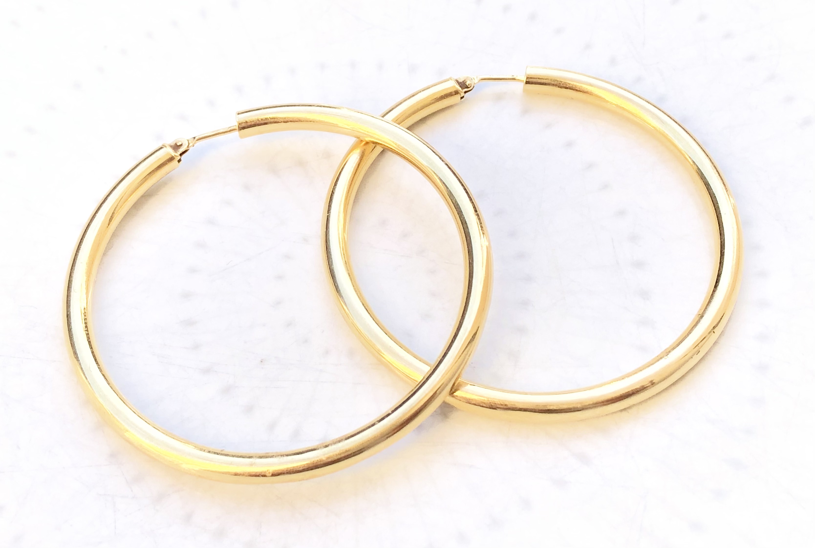 Créoles en or jaune 18 carats