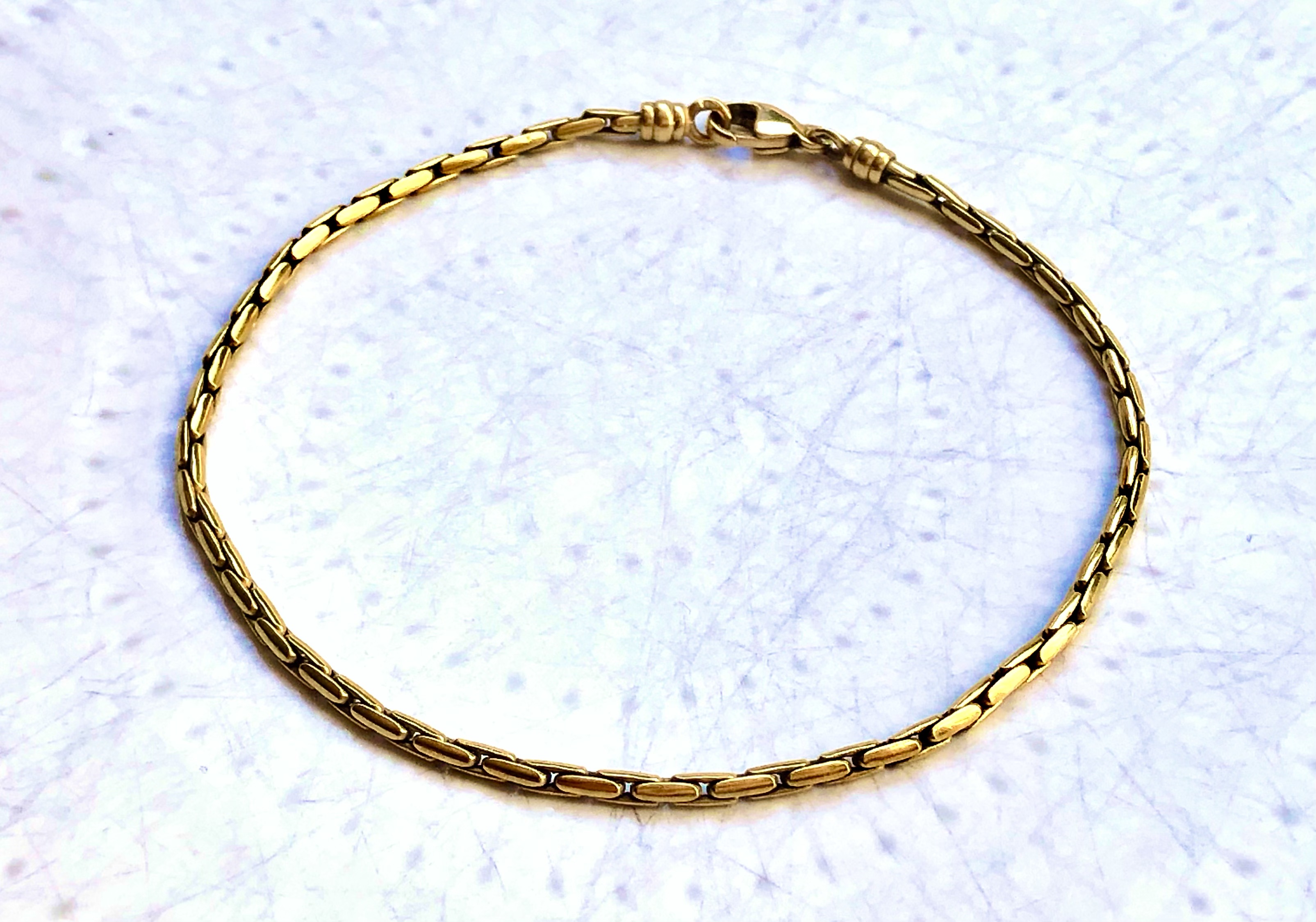 Bracelet maille fantaisie en or jaune 18 carats 