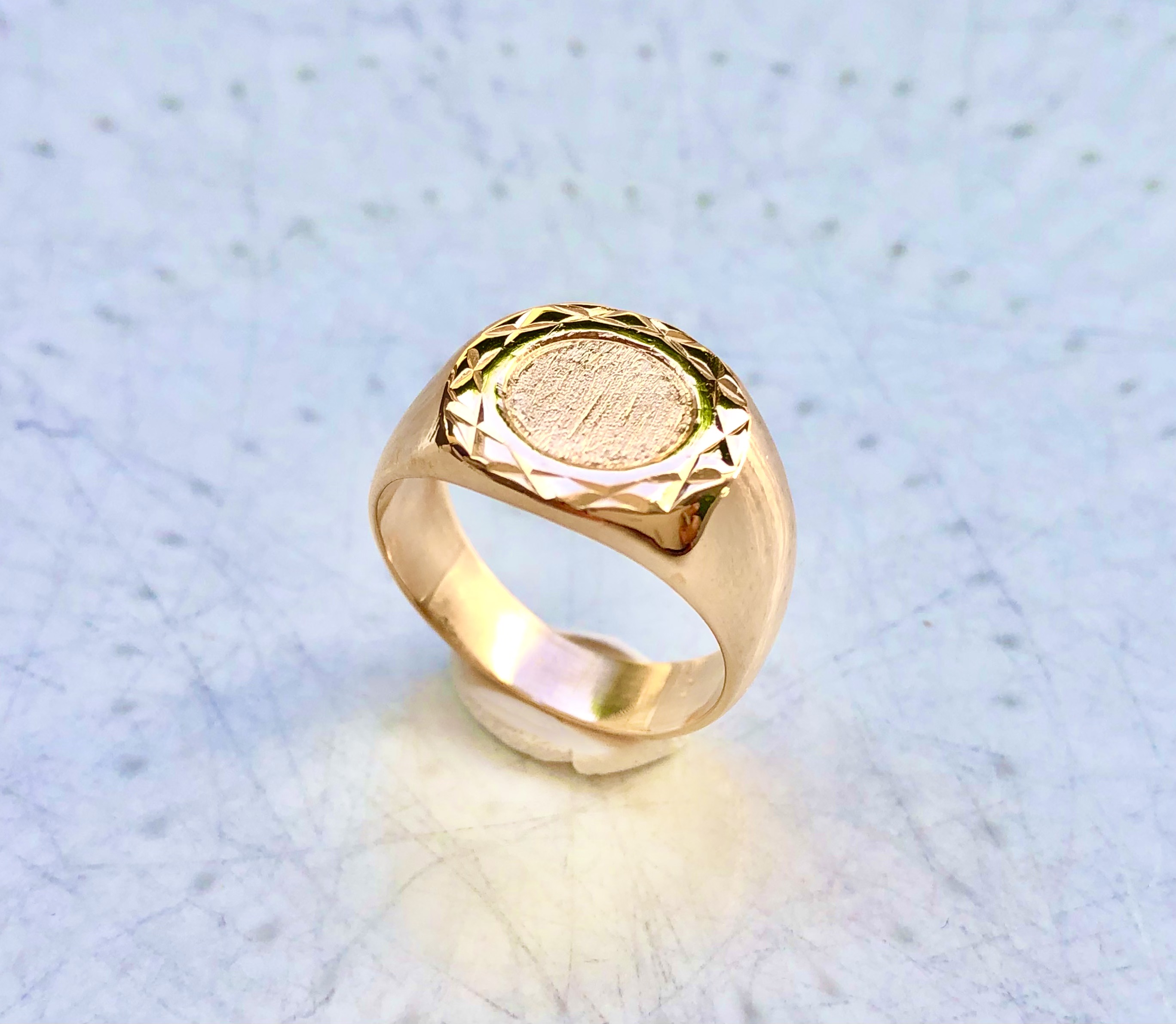 Chevalière or Rose 18 carats 