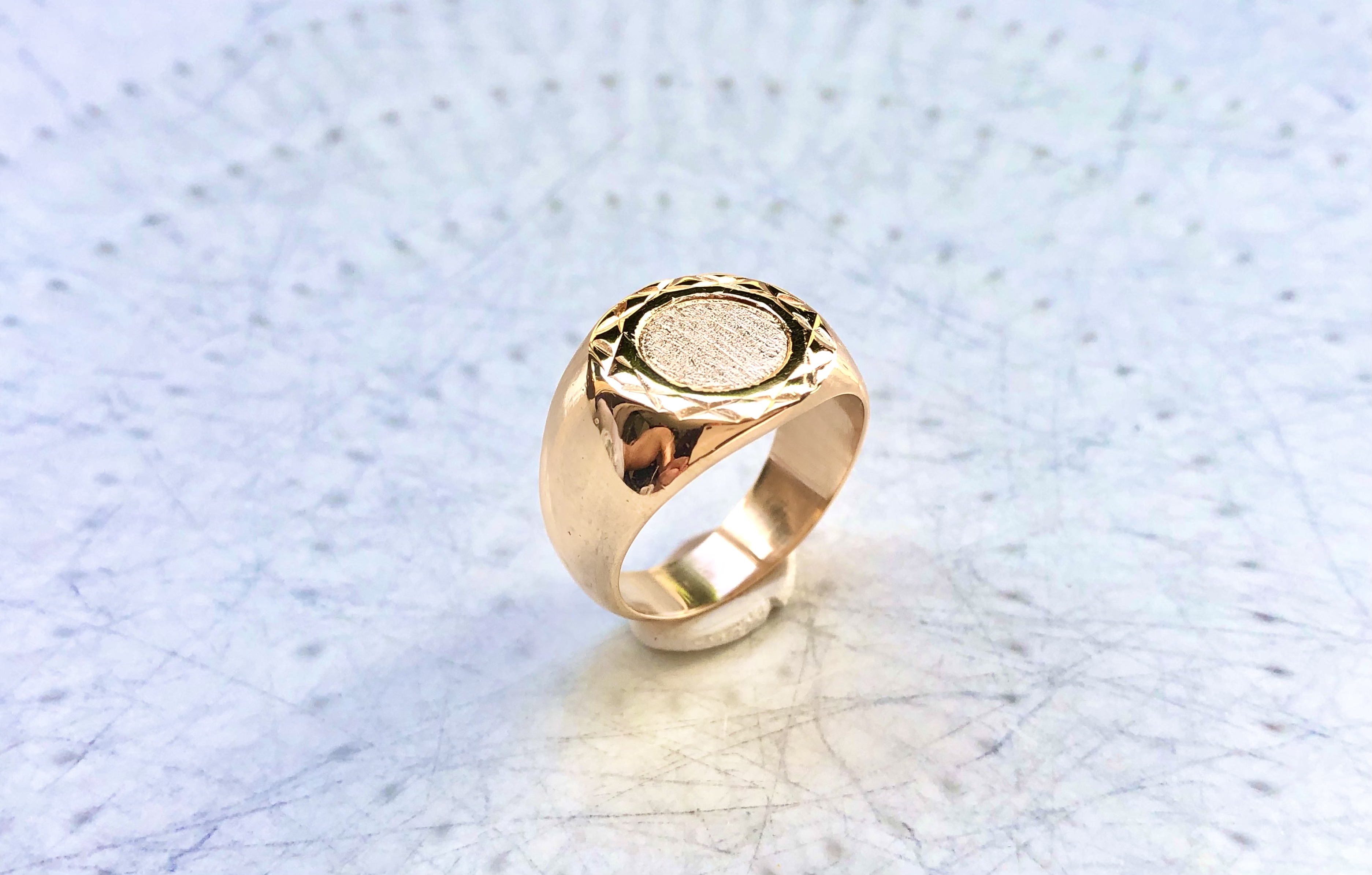 Chevalière or Rose 18 carats 
