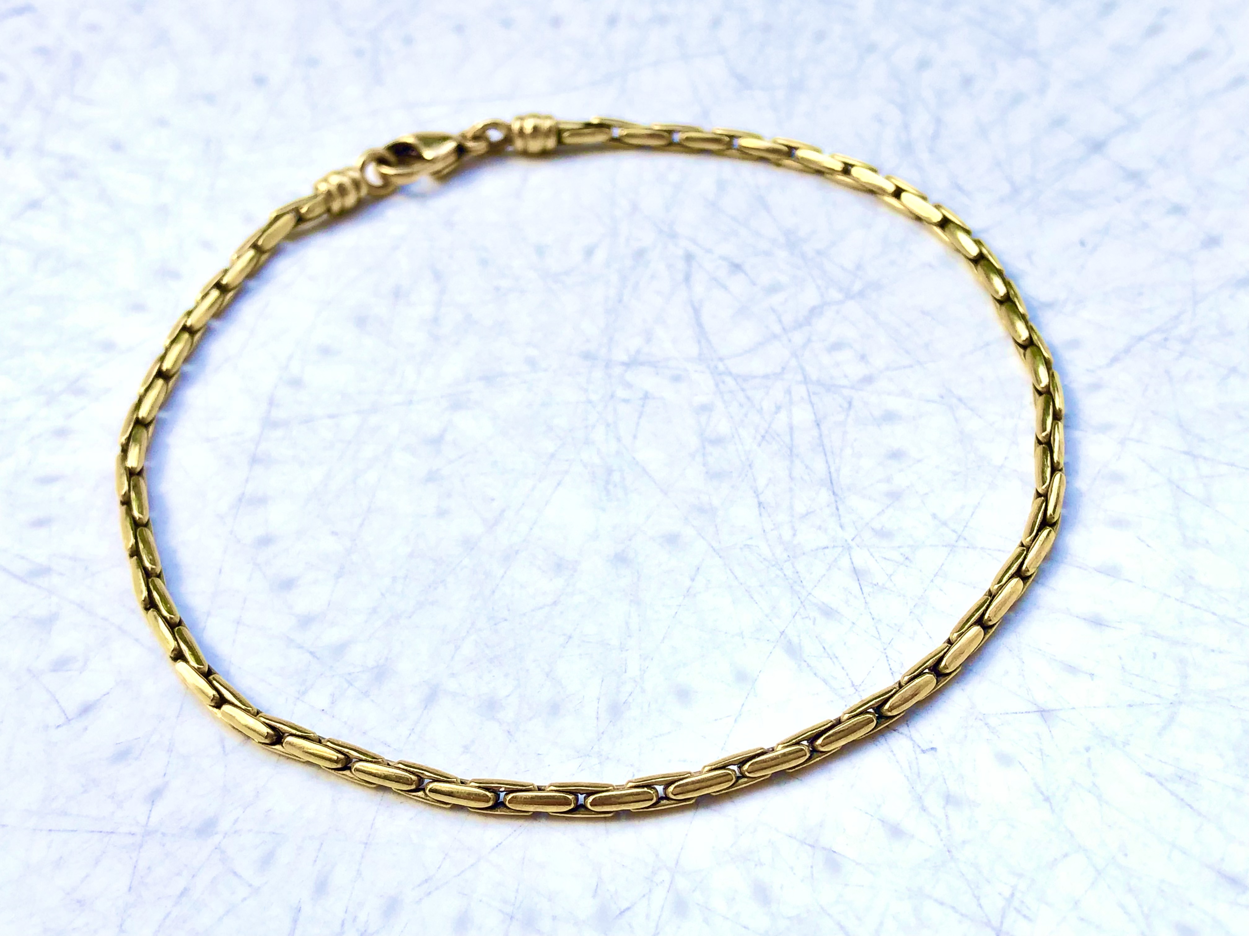 Bracelet maille fantaisie en or jaune 18 carats 