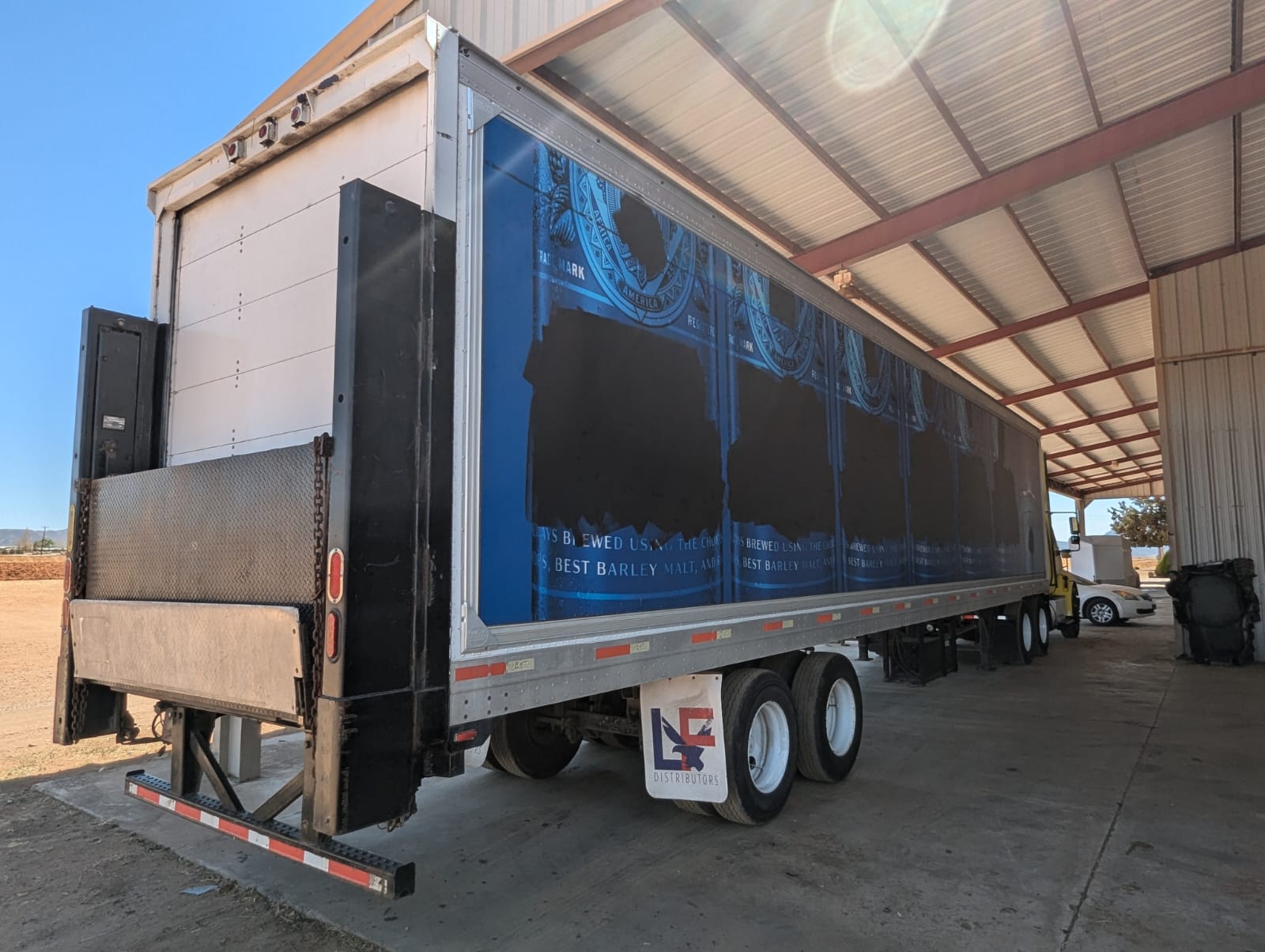 #1041 Caja Seca 45' Great Dane 2000 de Muelle Puerta de Cortina