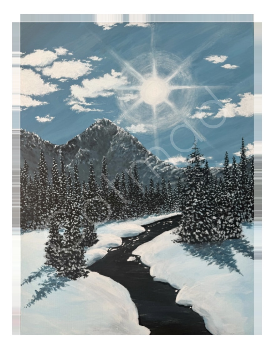 PRINT - Winter landscape