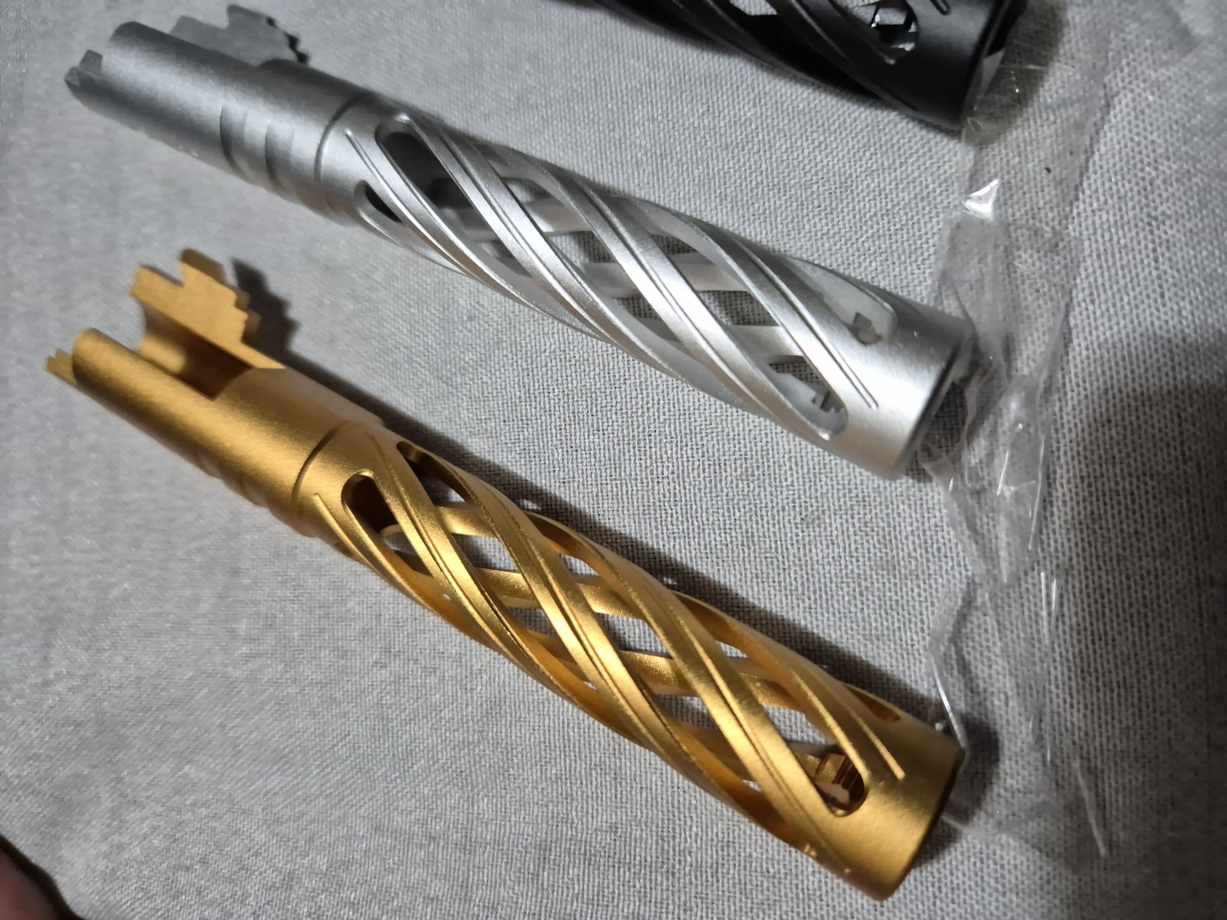5KU Aluminum Threaded Hollow Outer Barrel For Marui TM 5.1 and 4.3 Hi-Capa GBBP Series (11mm CW)