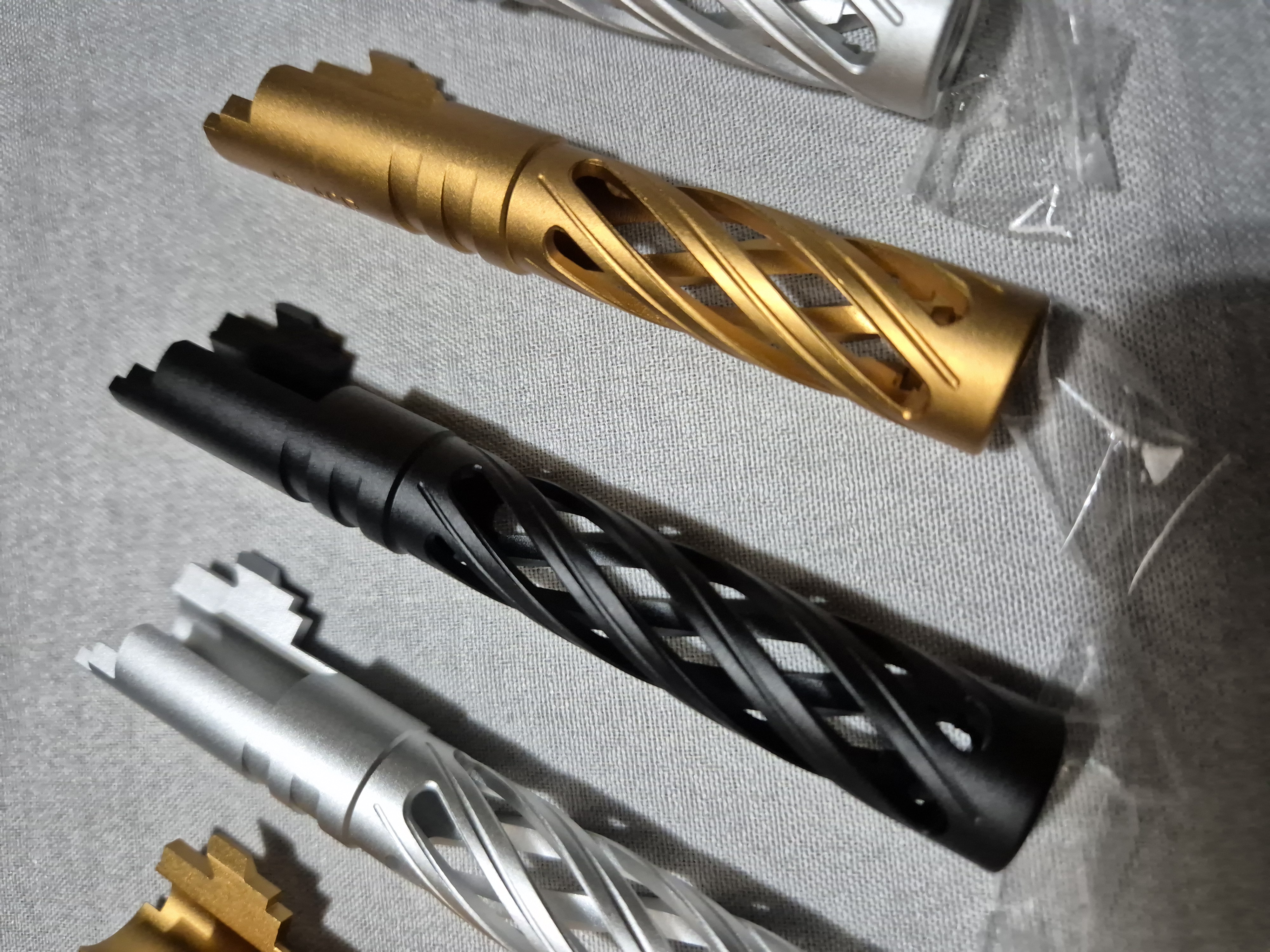 5KU Aluminum Threaded Hollow Outer Barrel For Marui TM 5.1 and 4.3 Hi-Capa GBBP Series (11mm CW)