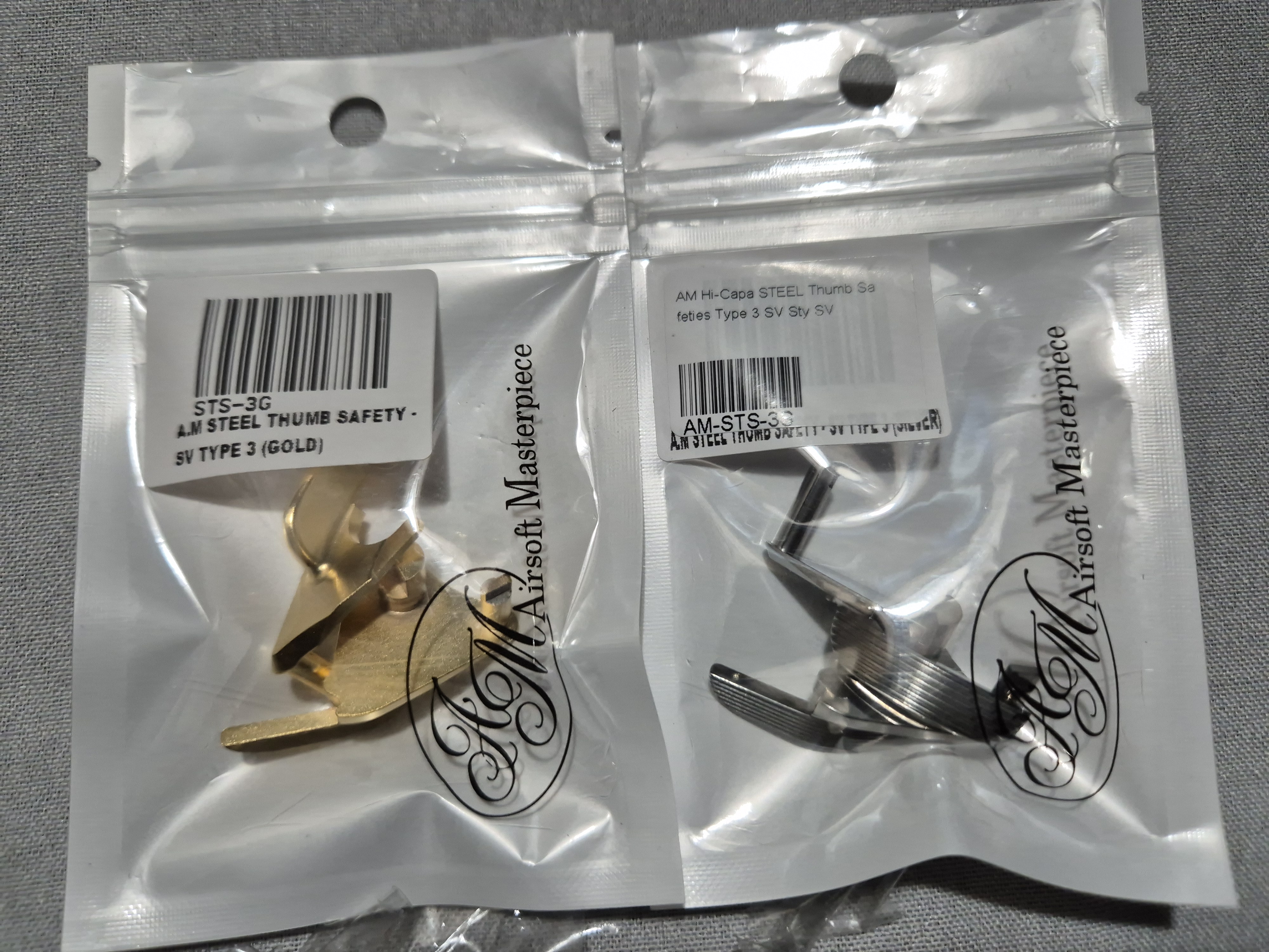 Airsoft Masterpiece AM Steel Thumb Safety For Marui TM Hi-Capa / 1911 / MEU GBBP