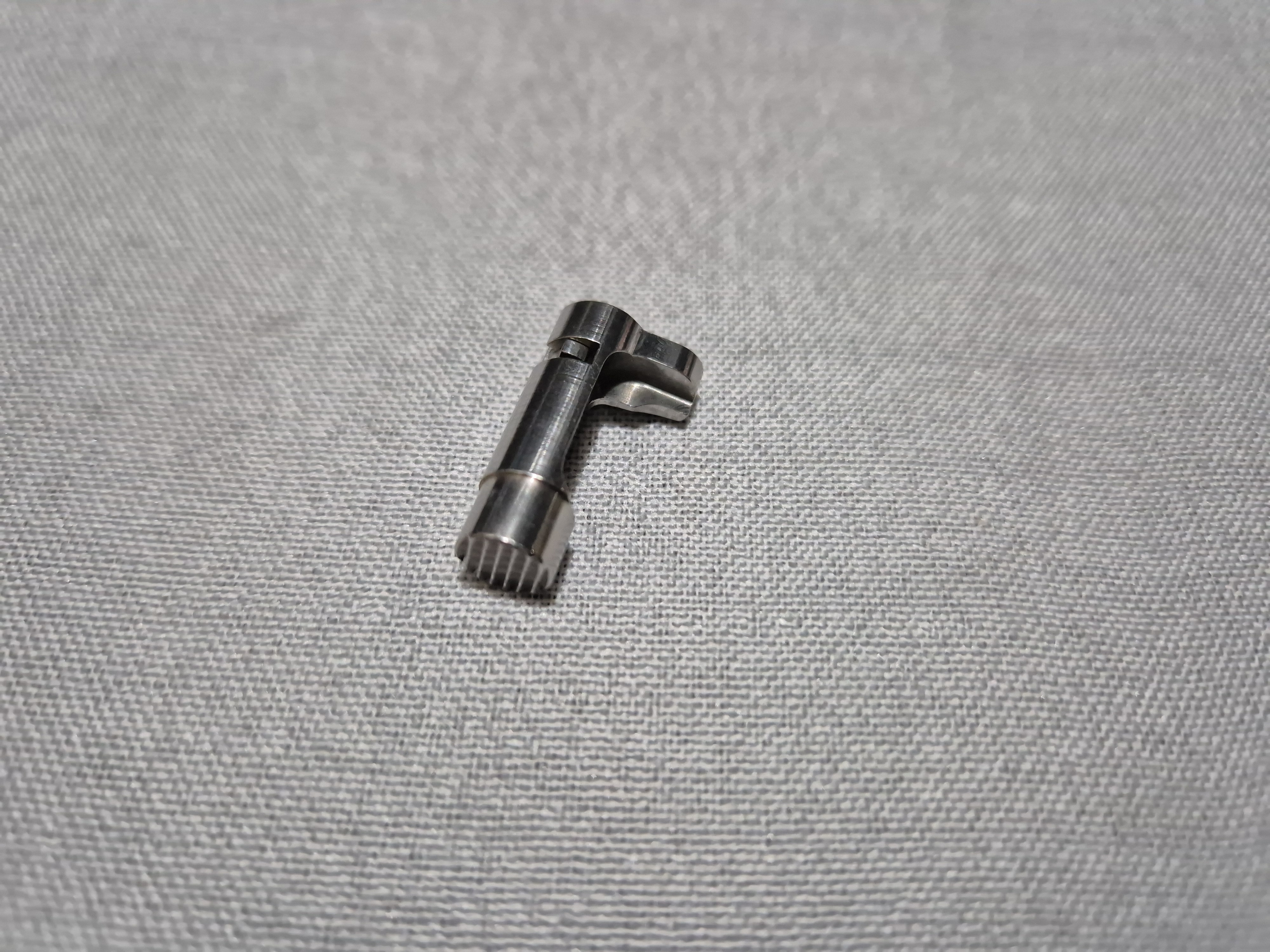 Airsoft Masterpiece 1911 Steel Magazine Release Catch - SILVER