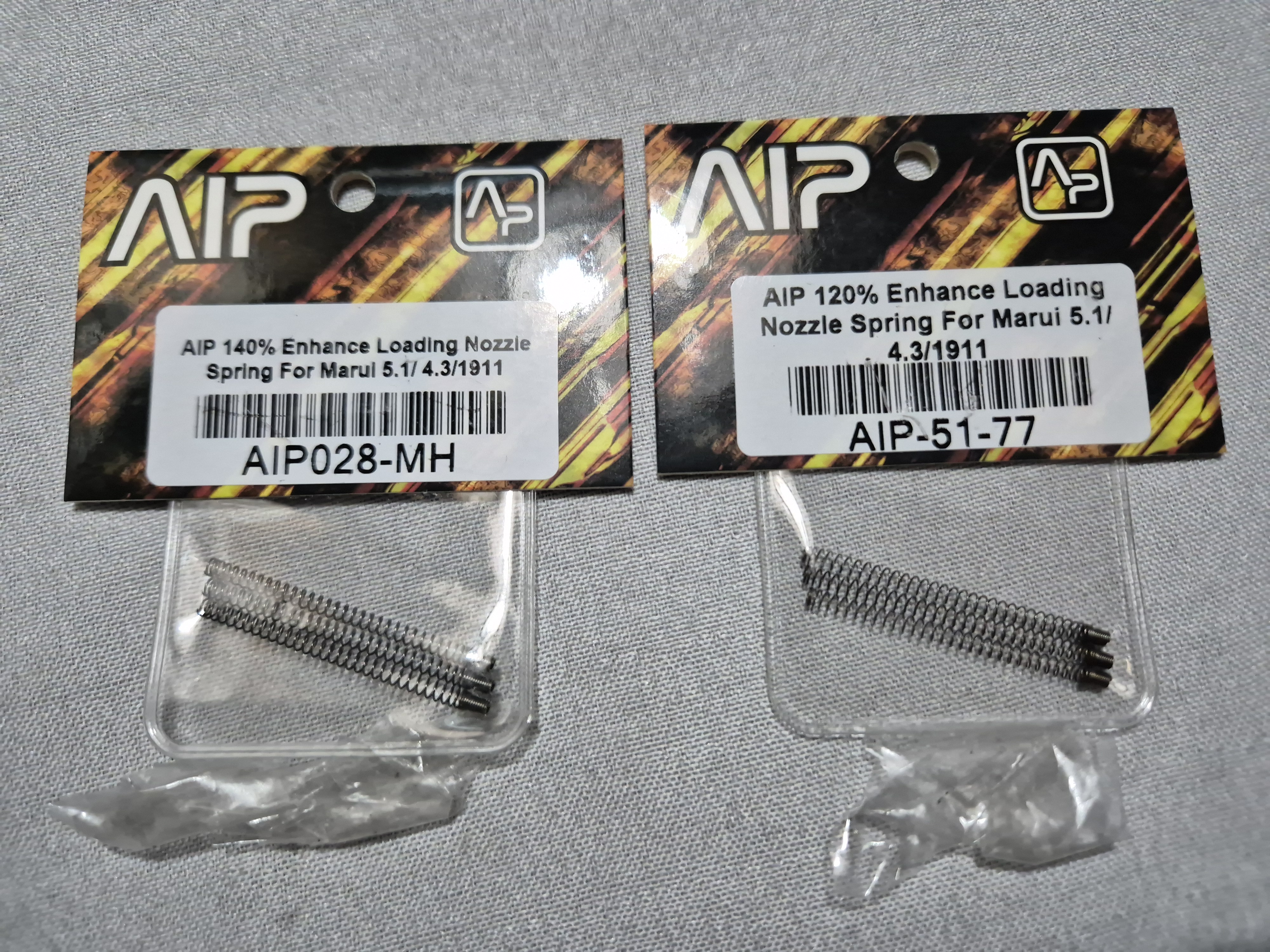 AIP 120% and 140% Loading Nozzle Spring For Marui 5.1 / 4.3 / 1911
