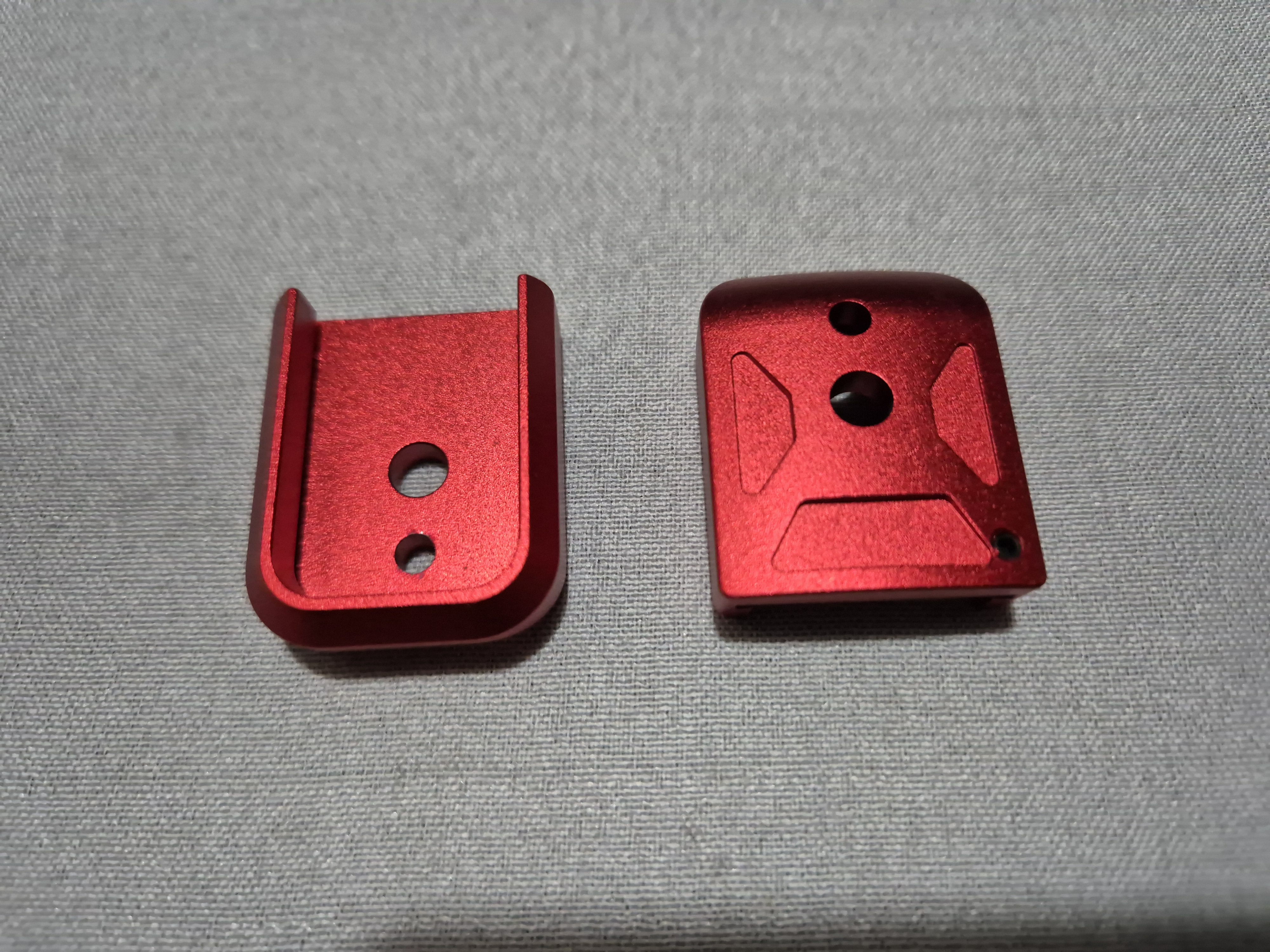 5KU Aluminum Hi-Capa Mag Base Cover (Type 1) - RED