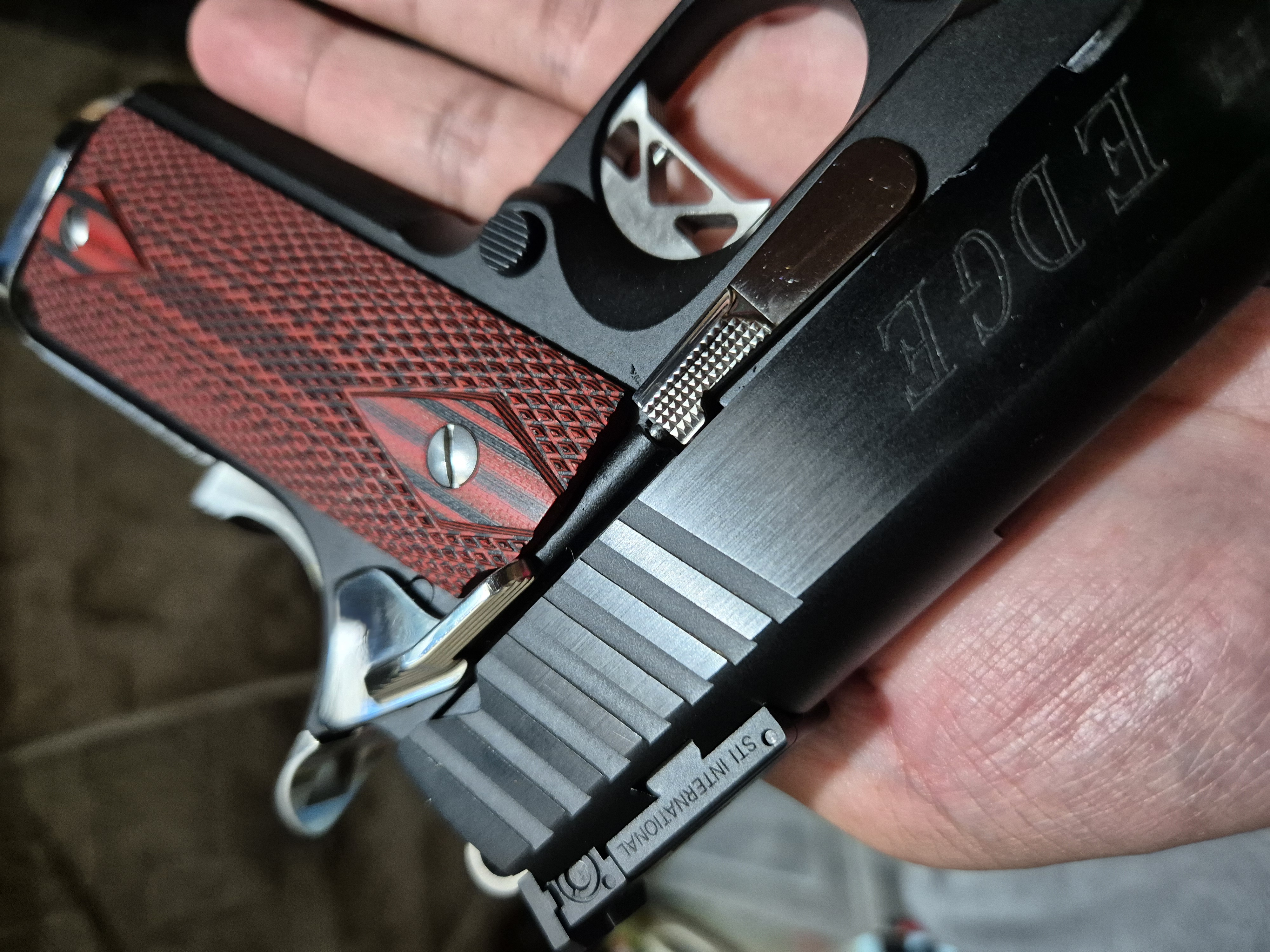 Nova STI Eagle Edge Custom 1911 with Nighthawk Frame