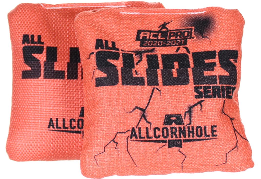 AllCornhole All-Slides 1x4 oranžinės spalvos Cornhole maišeliai