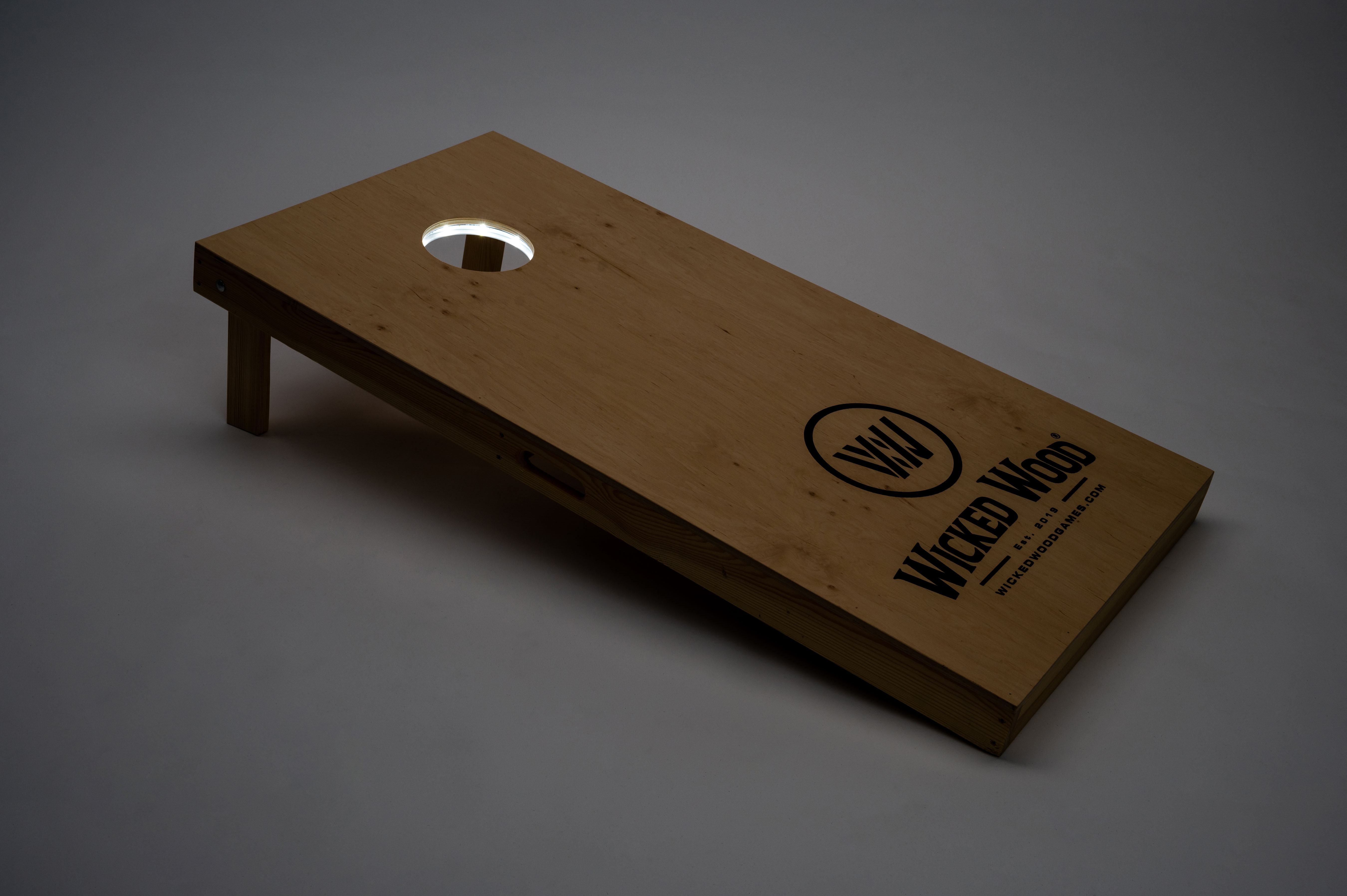 Cornhole lentos LED apšvietimas