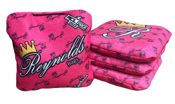 Reynolds Typhoon - 1x4 rožinės spalvos Cornhole maišeliai