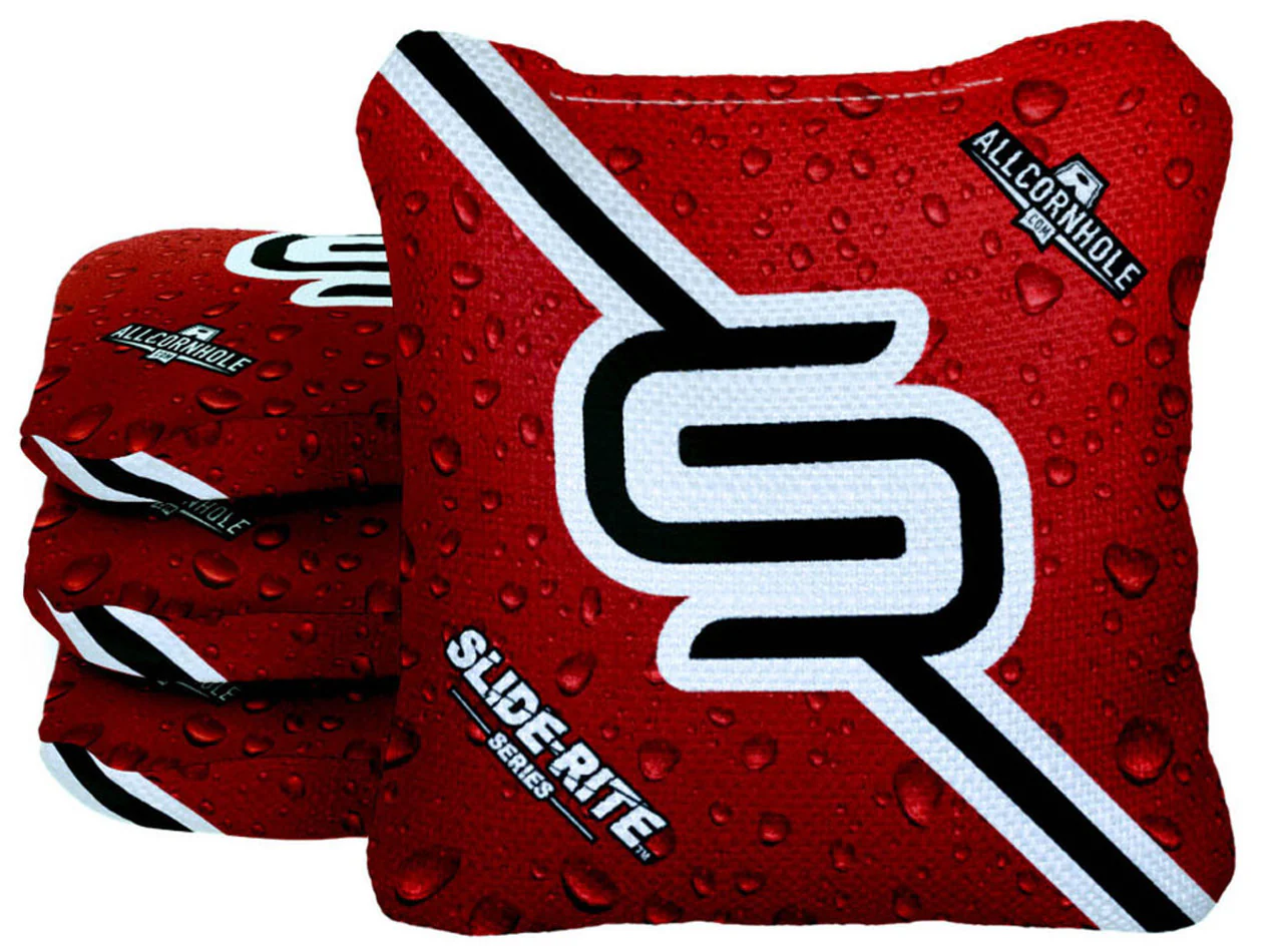 AllCornhole Slide-Rite 1x4 raudonos spalvos Cornhole maišeliai
