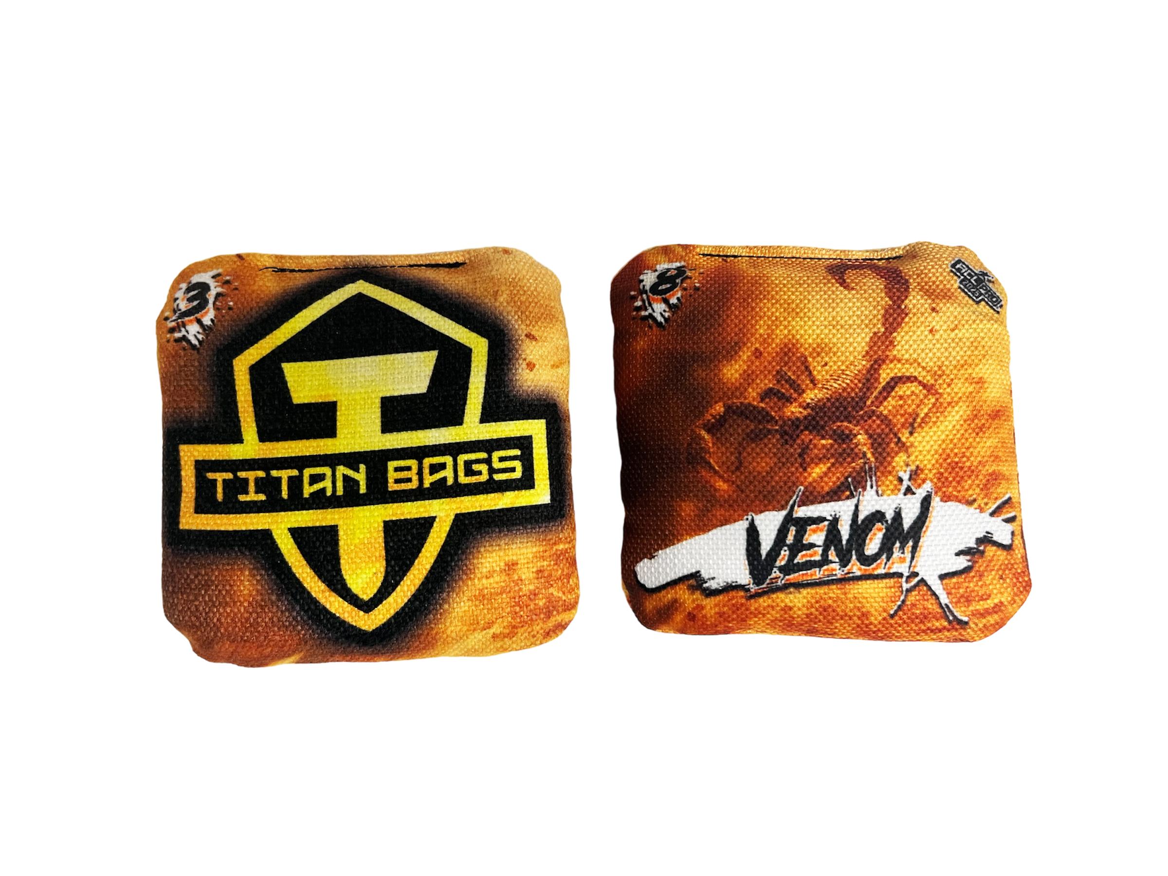 Titan Venom – 2025 ACL PRO patvirtinti maišeliai – 4 vnt. rinkinys