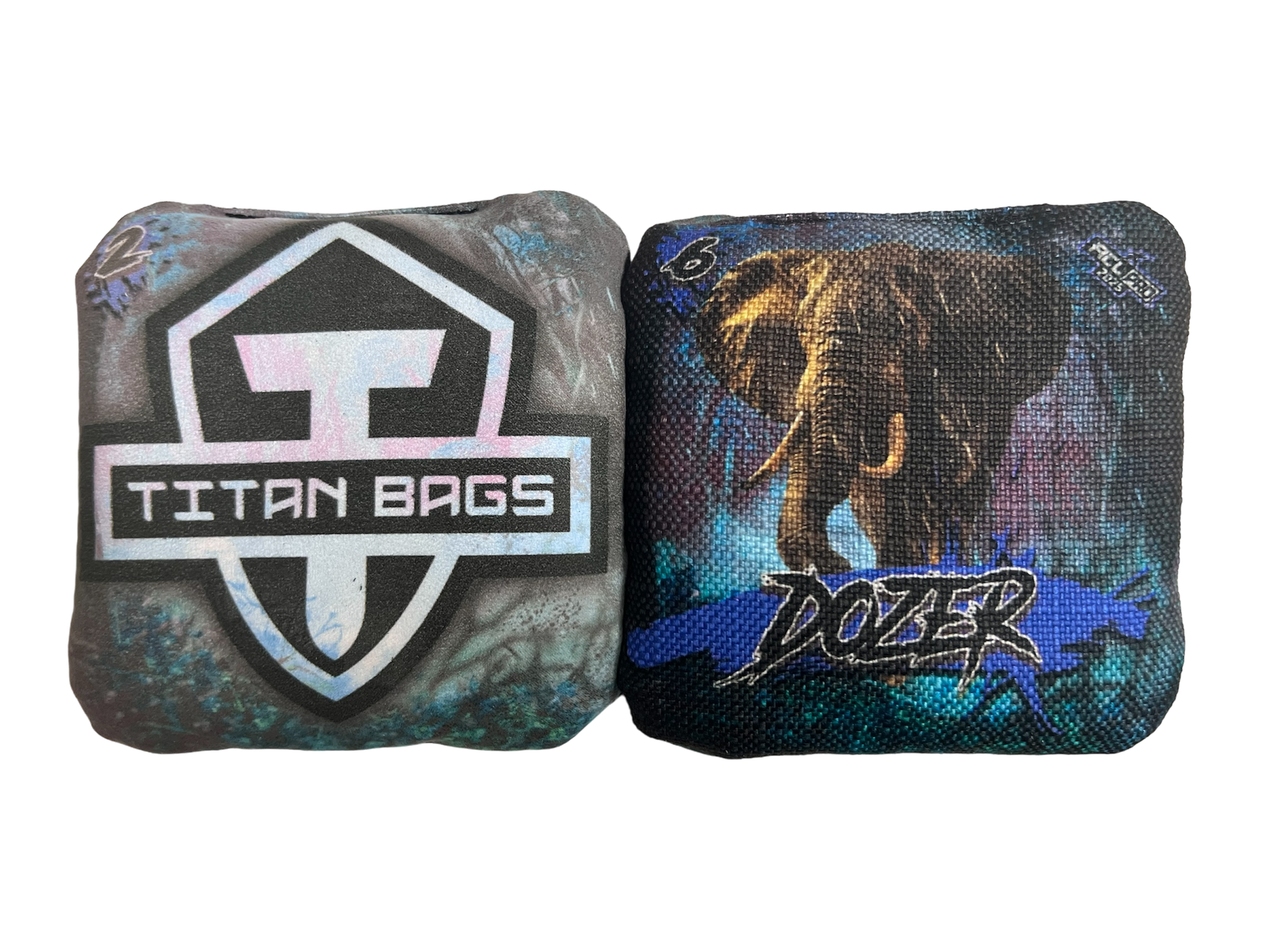 Titan Dozer – 2025 ACL PRO patvirtinti maišeliai – 4 vnt. rinkinys