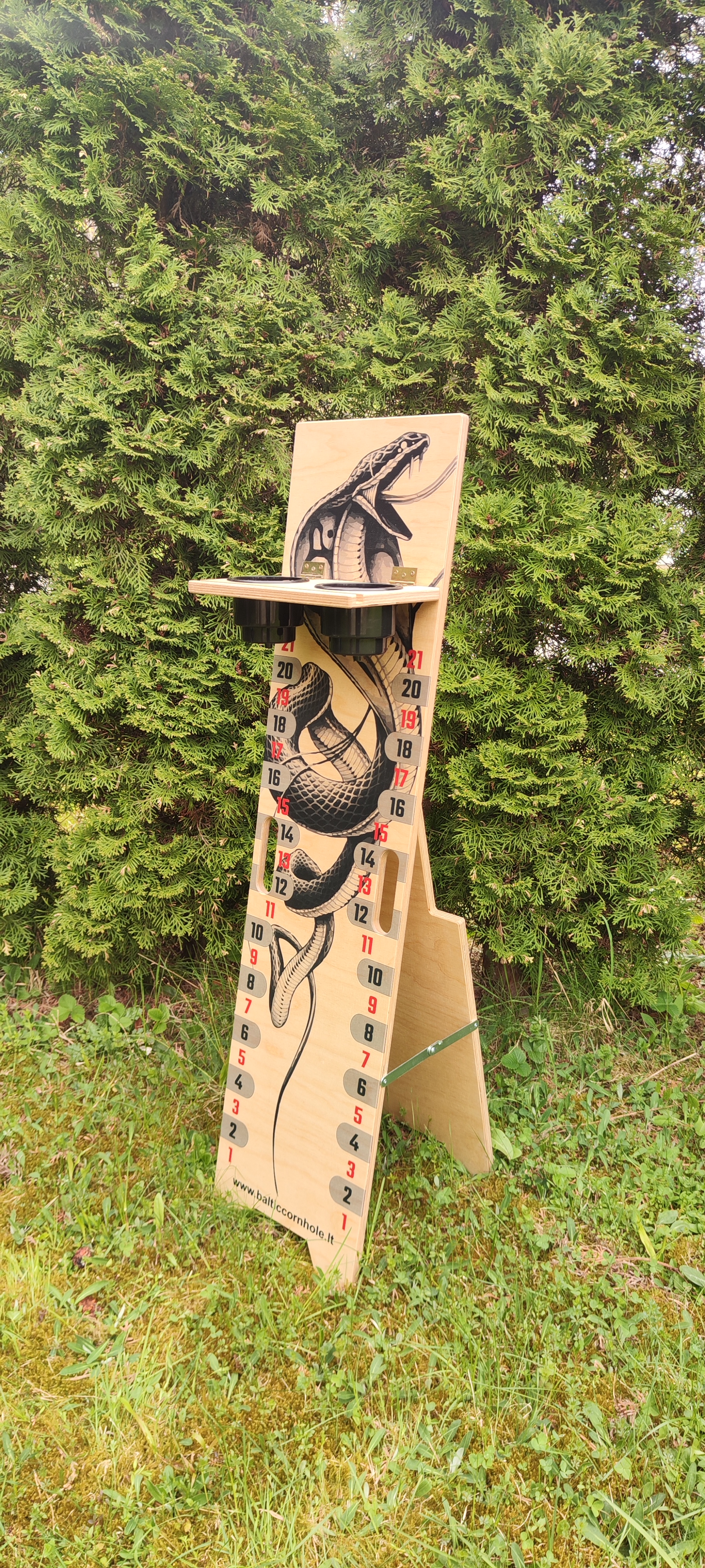 Individualaus dizaino cornhole taškų skaičiavimo stovai