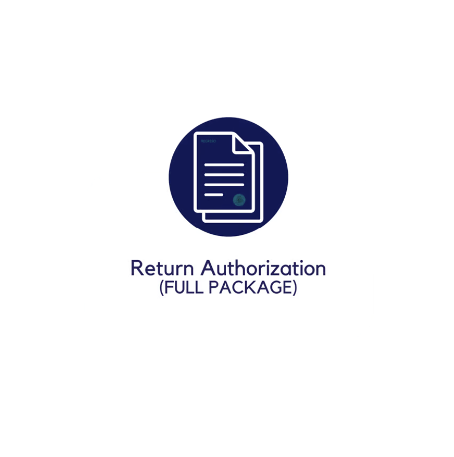 RETURN AUTHORIZATION (REGRESO)