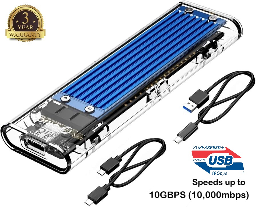 Transparent NVMe SSD Hard Drive