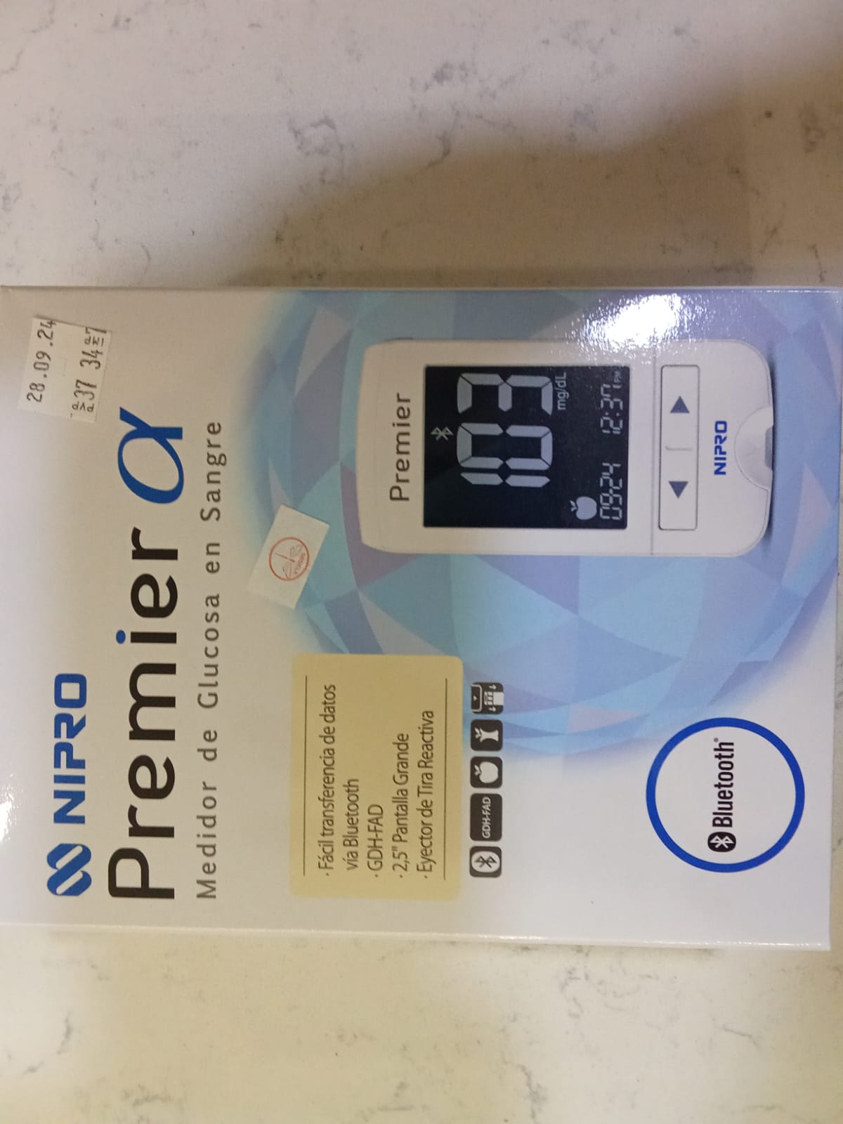 Sistema de monitoreo de glucosa en sangre (Glucómetro) 