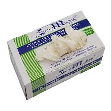 Guantes de látex para examen