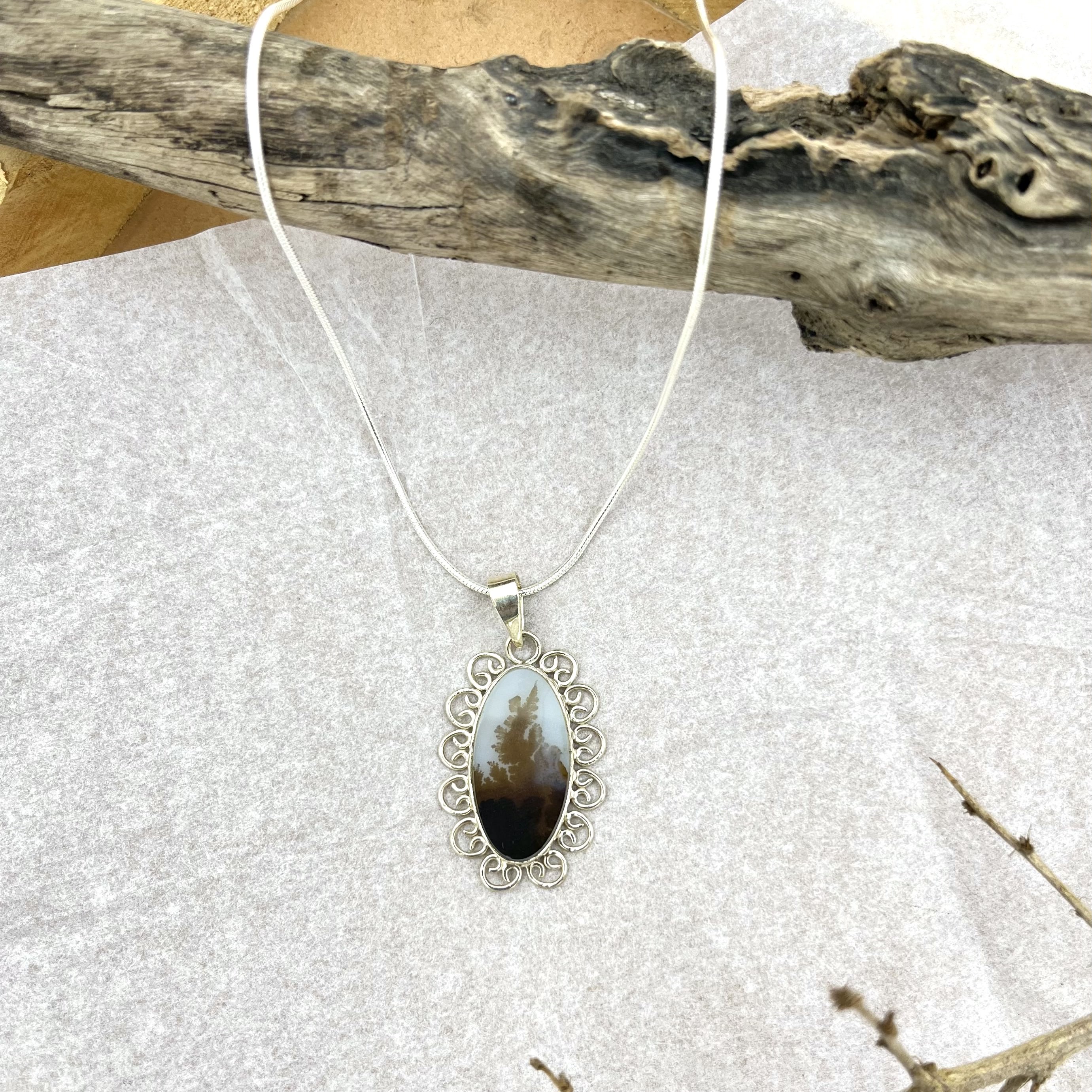 Umber Shazar silver pendant