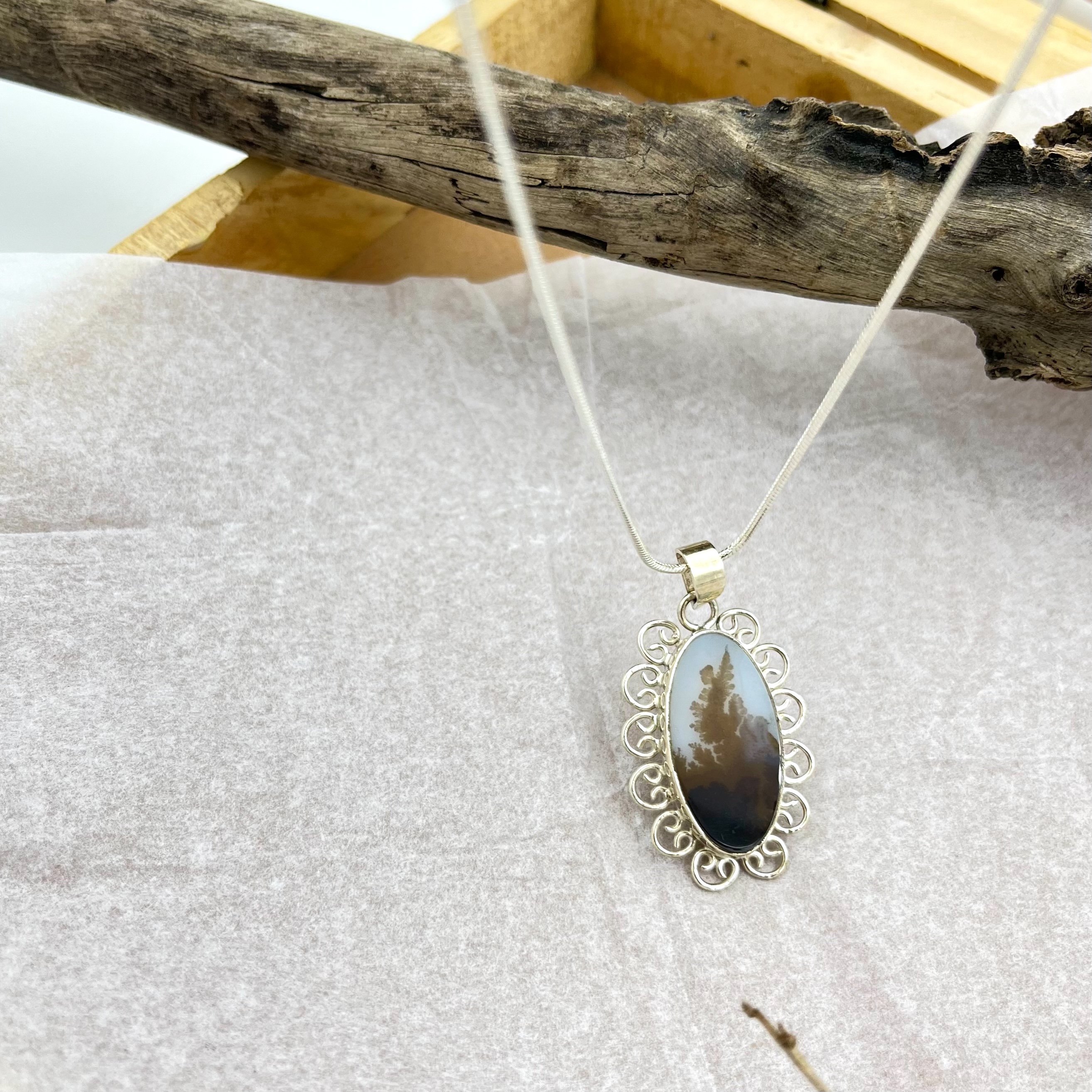 Umber Shazar silver pendant