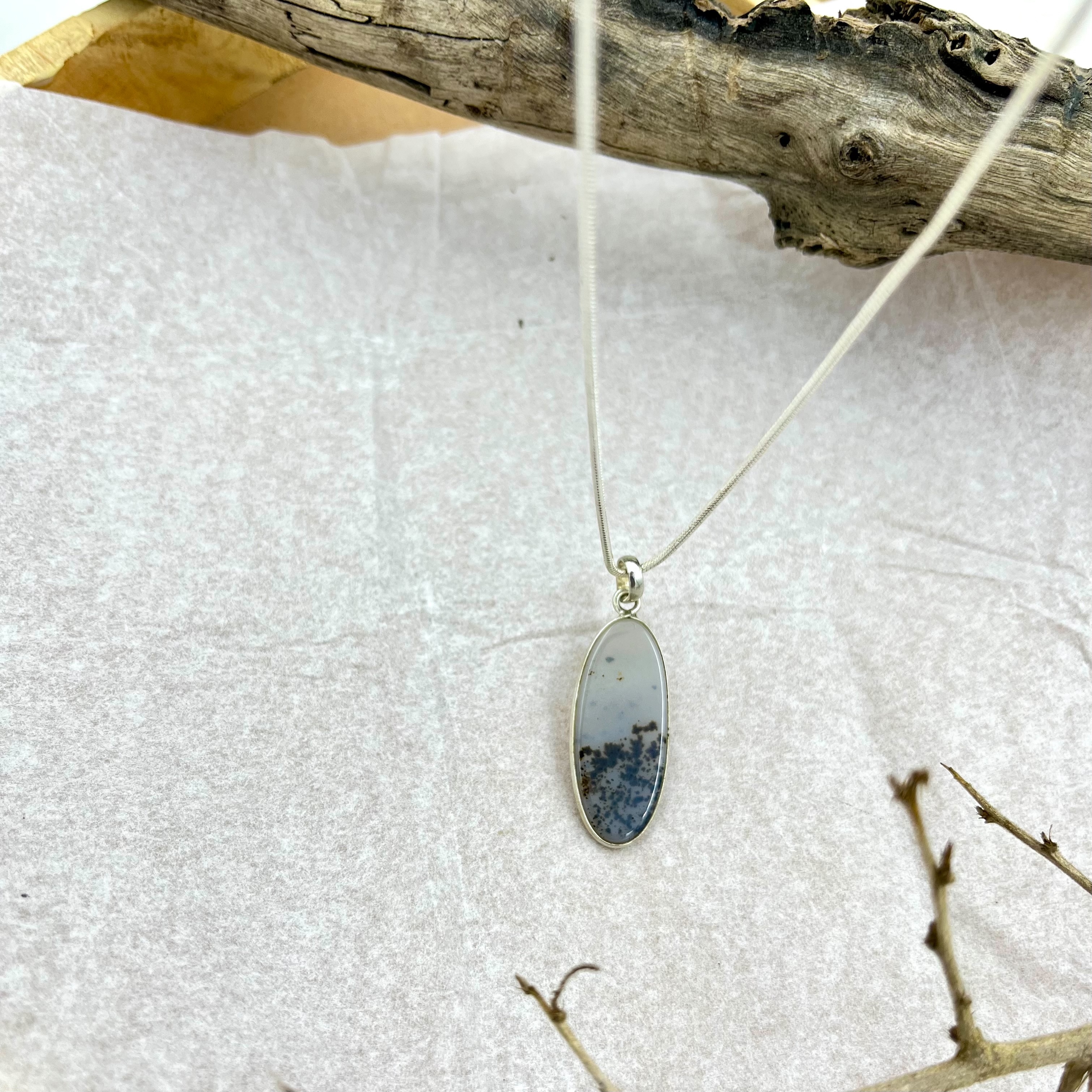 Twilight Veil Shazar silver pendant