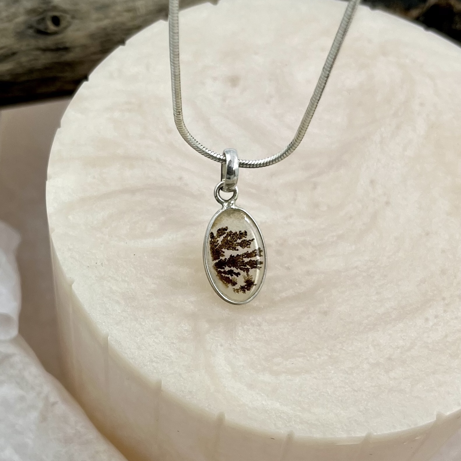 Whispering Grove Shazar silver pendant