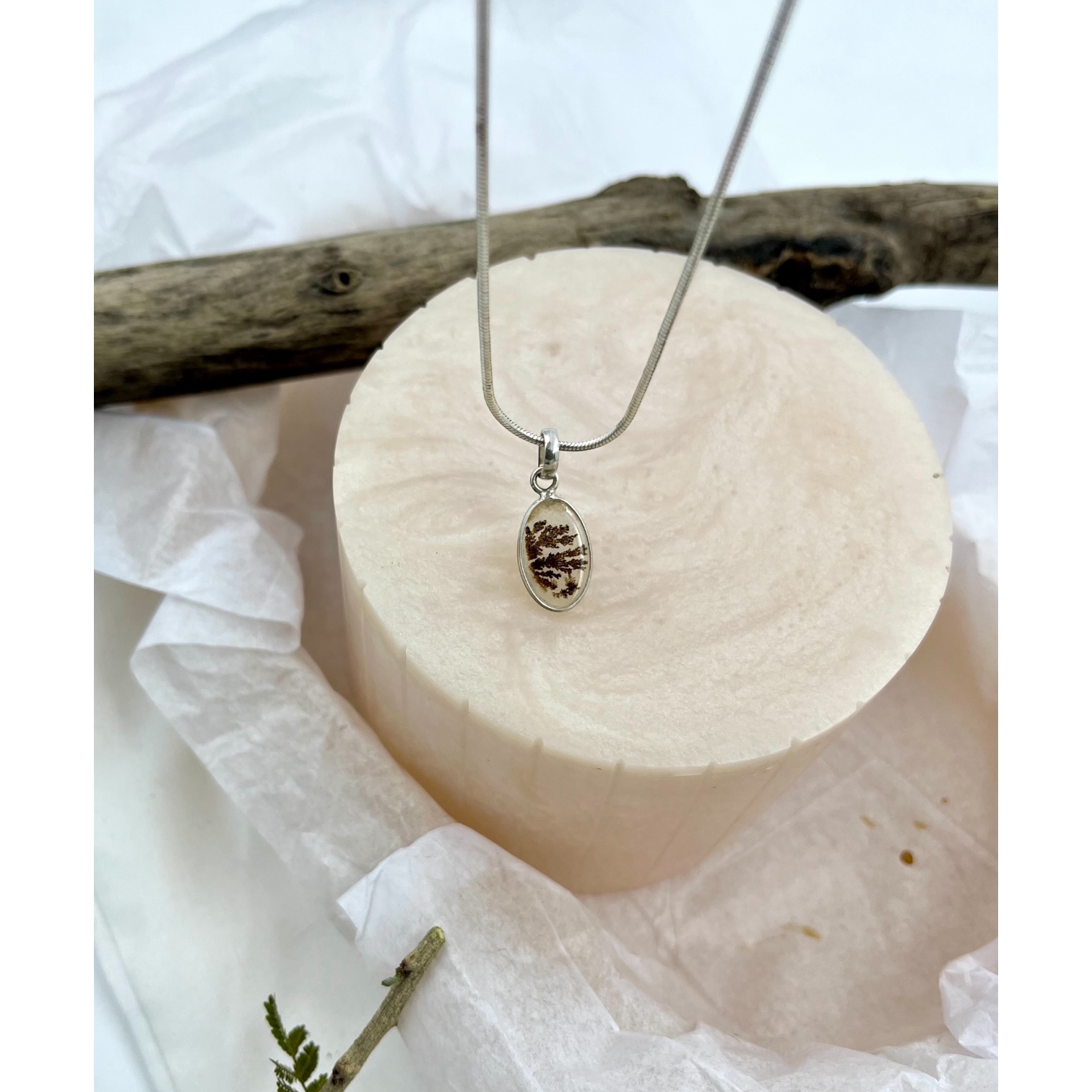 Whispering Grove Shazar silver pendant