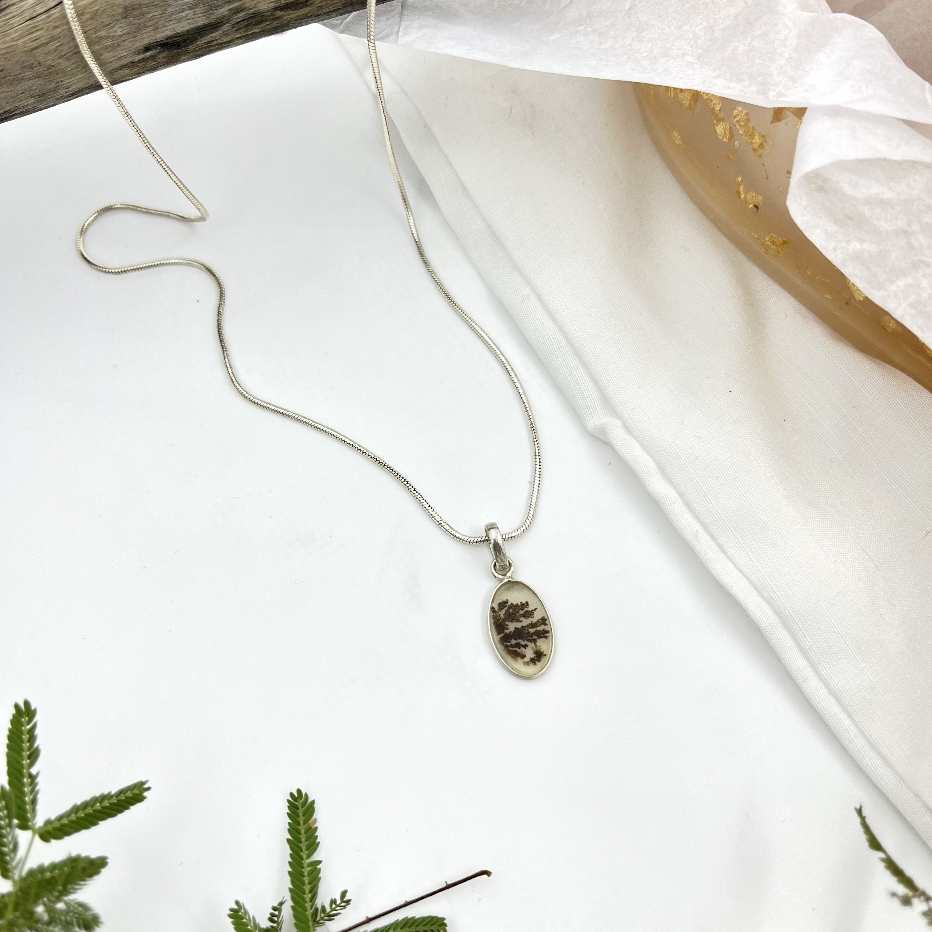 Whispering Grove Shazar silver pendant