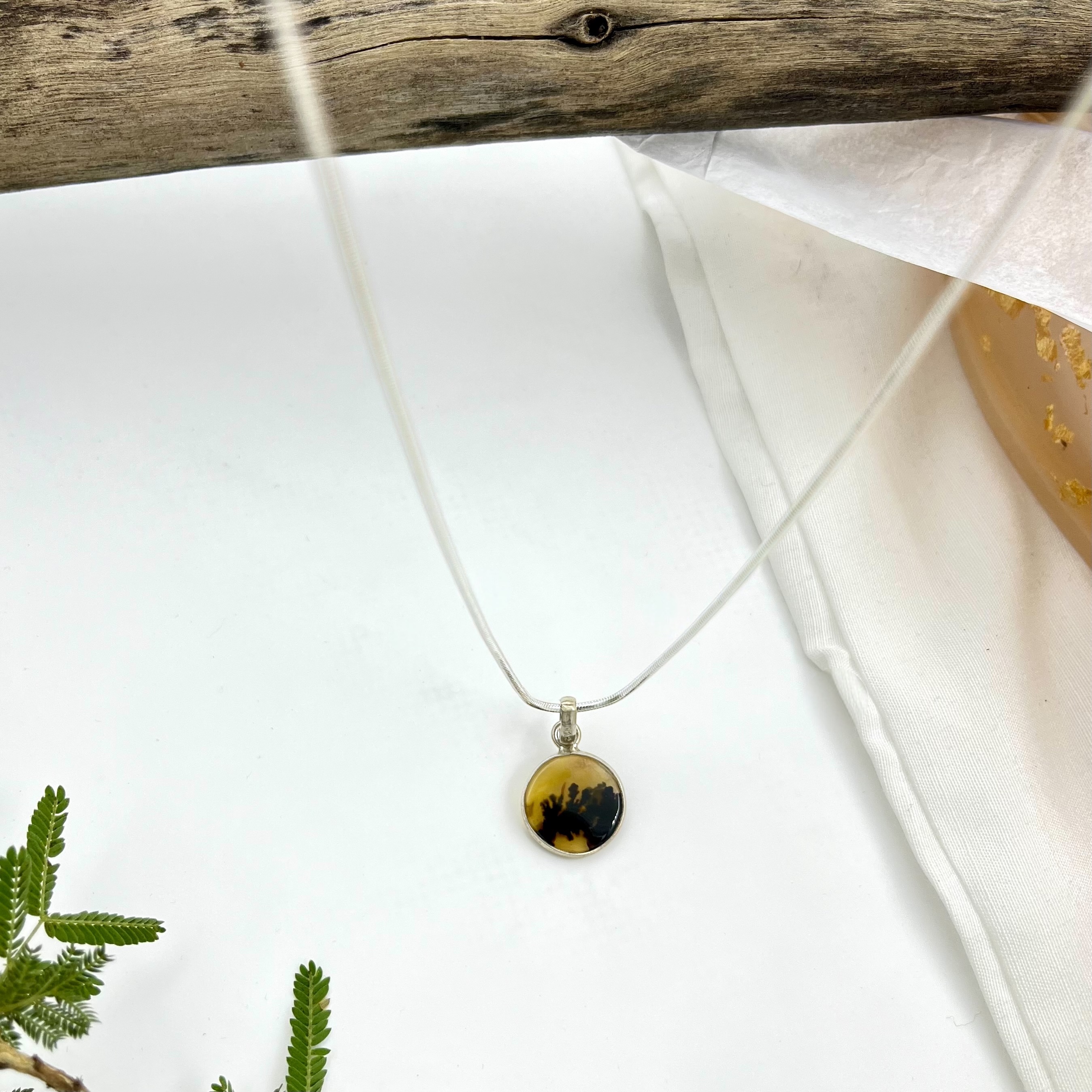 Dusk Chorus Shazar silver pendant