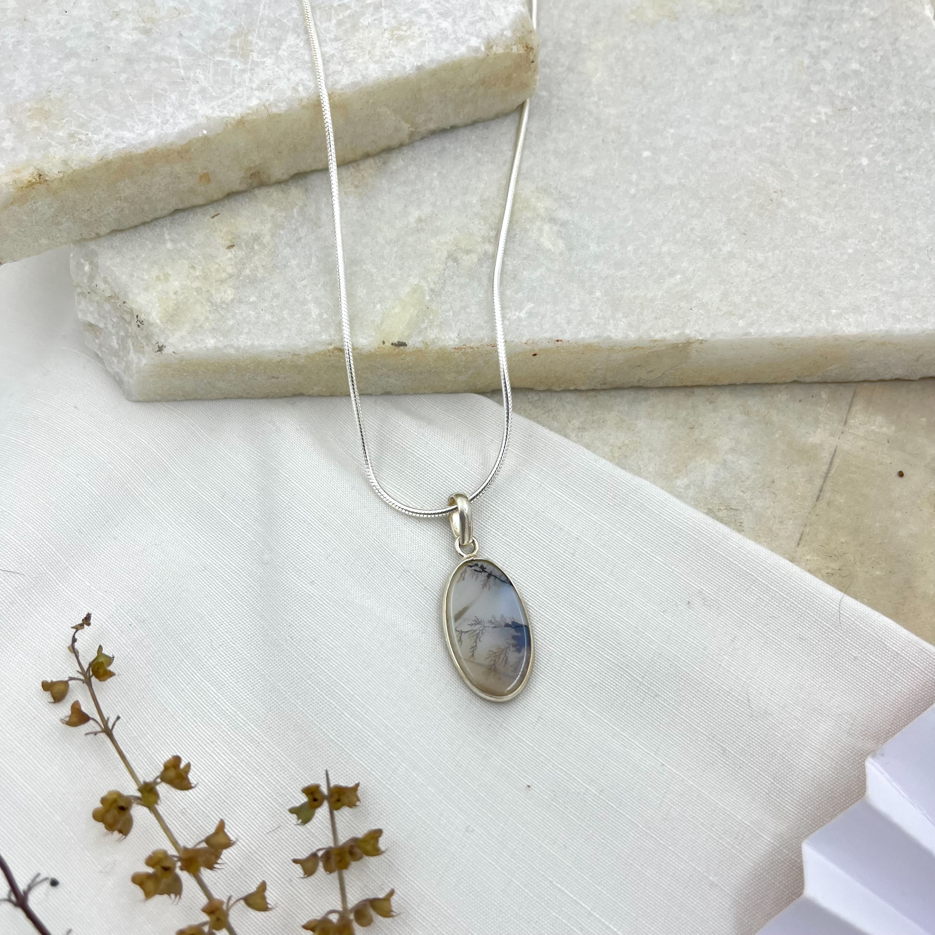 Rain in the Valley Shazar silver pendant
