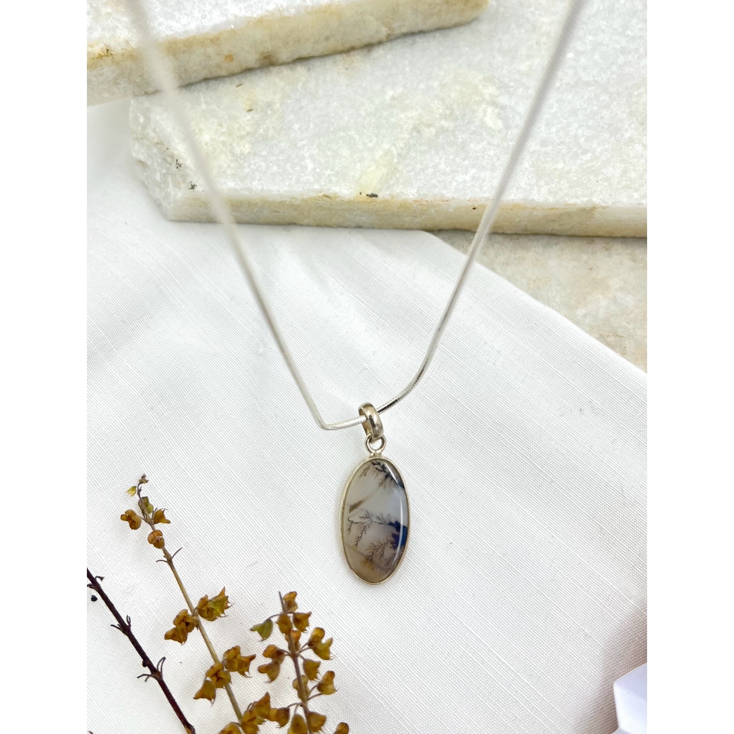 Rain in the Valley Shazar silver pendant