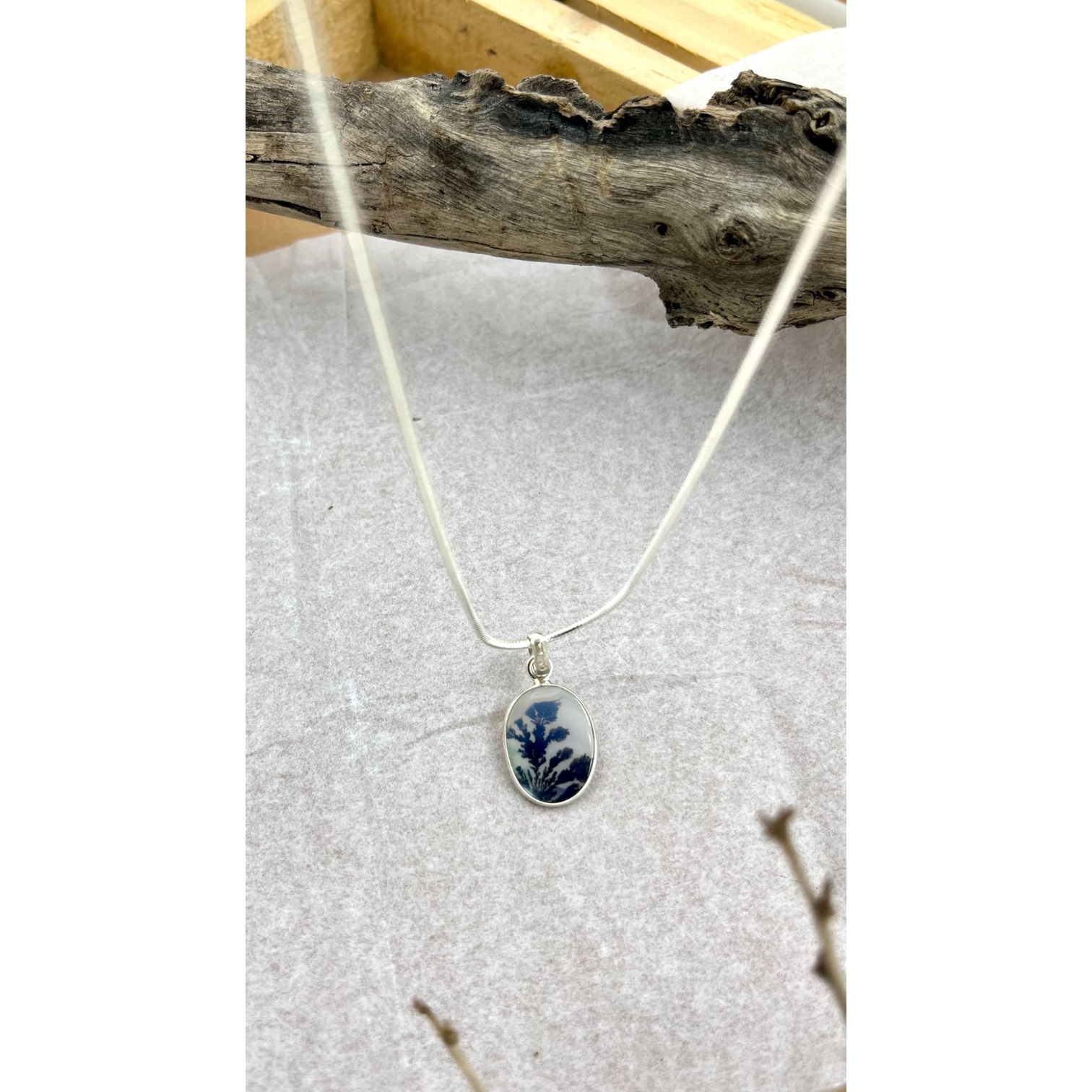 Midnight Grove Shazar silver pendant