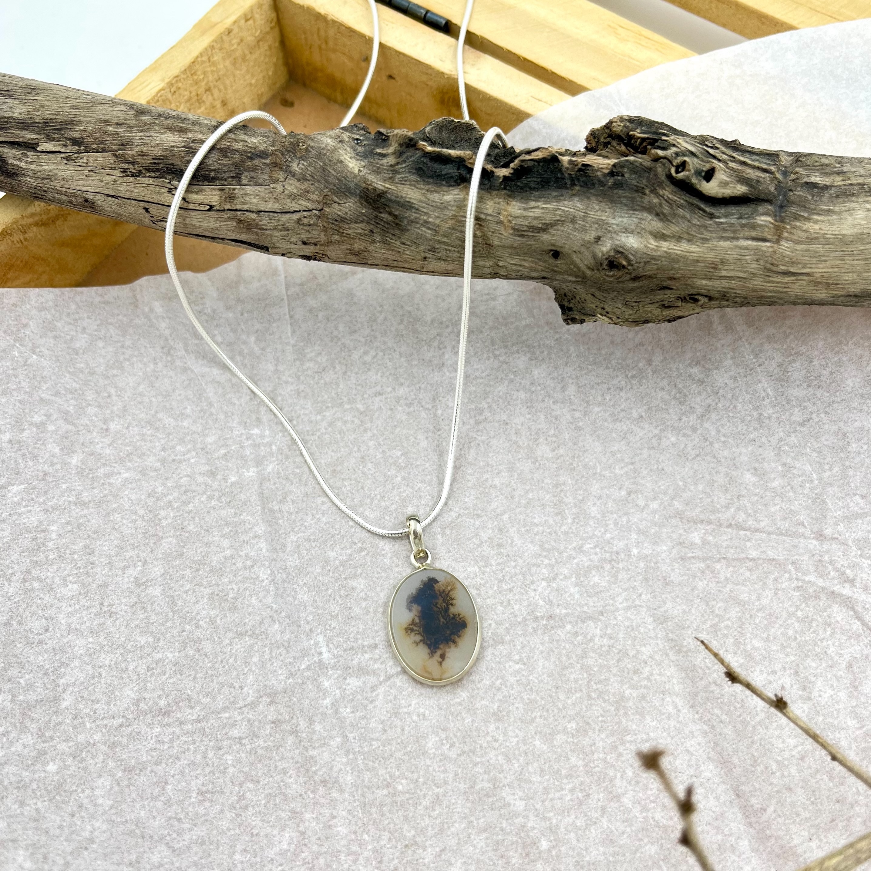 Forest Echo Shazar silver pendant