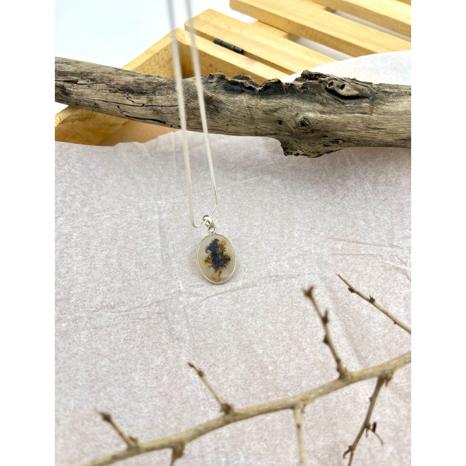 Forest Echo Shazar silver pendant