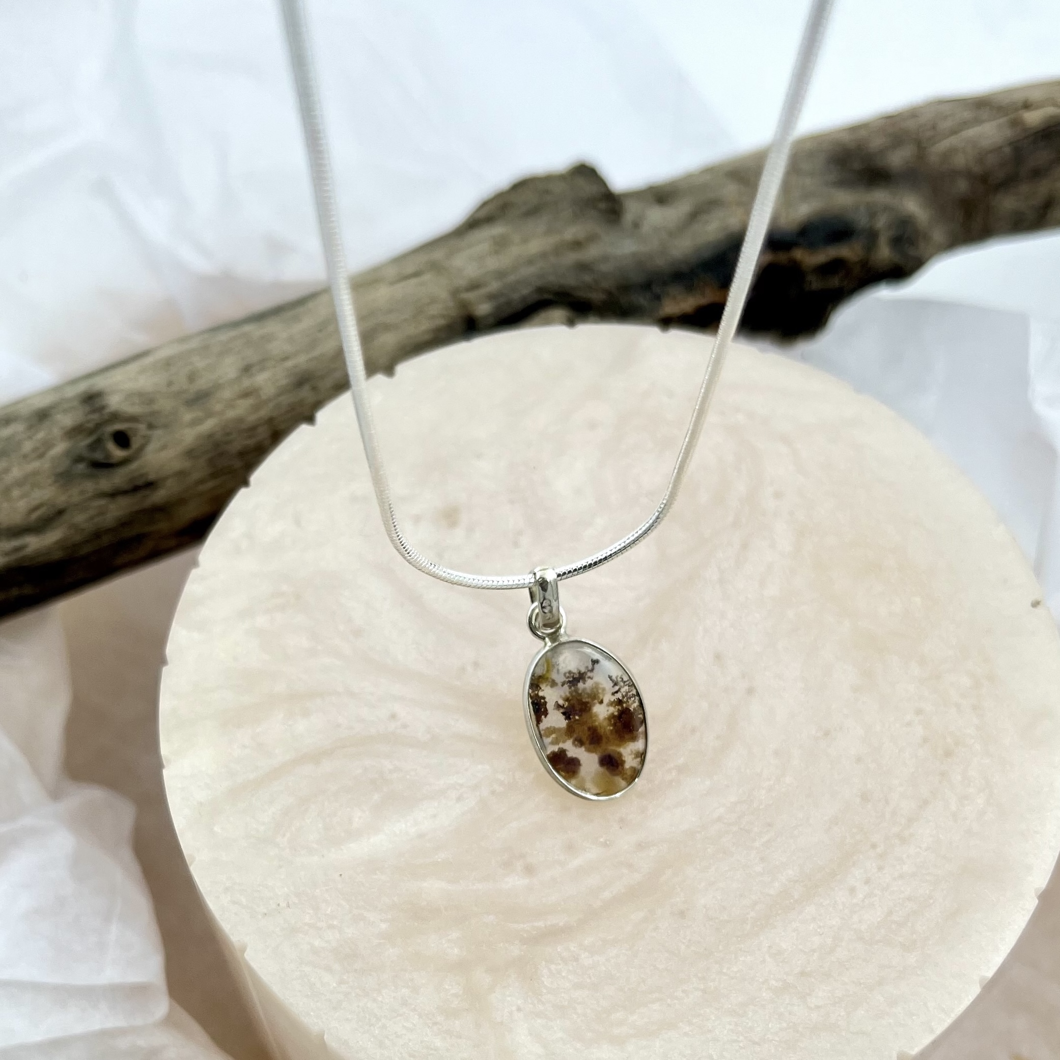 Whispers of Autumn Shazar silver pendant