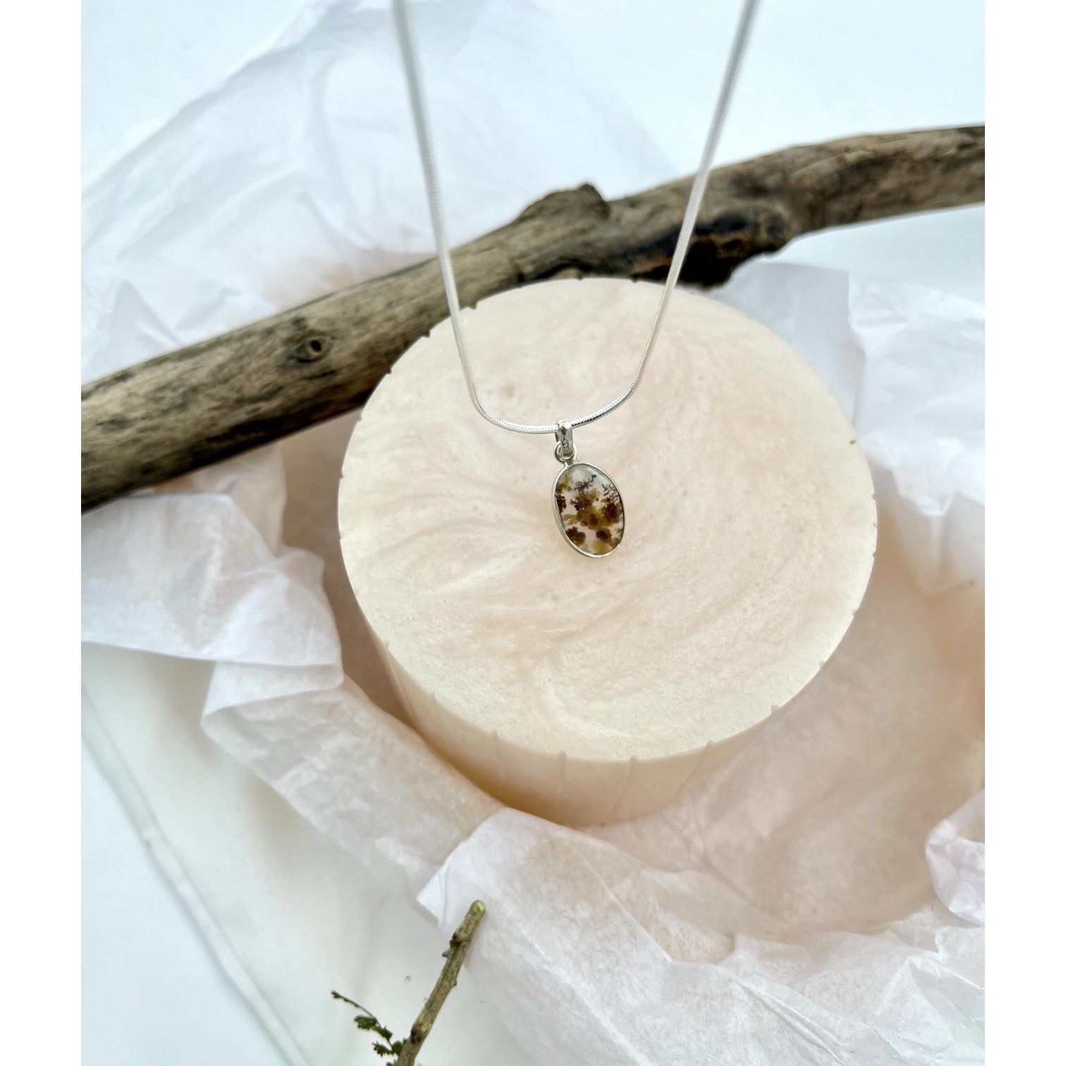 Whispers of Autumn Shazar silver pendant